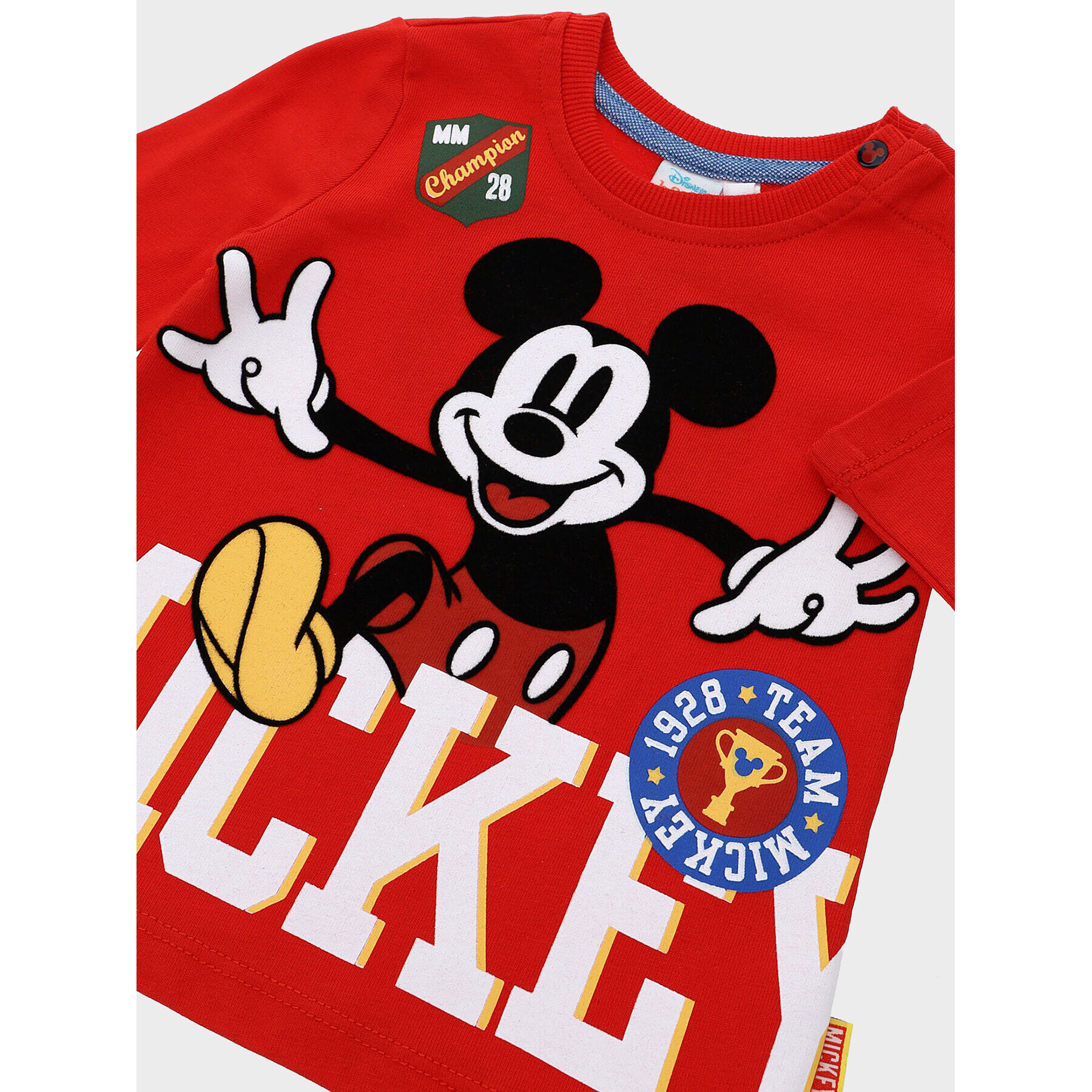 Original Marines Bluza MICKEY MOUSE DCAV0617NM Rdeča Regular Fit - Pepit.si