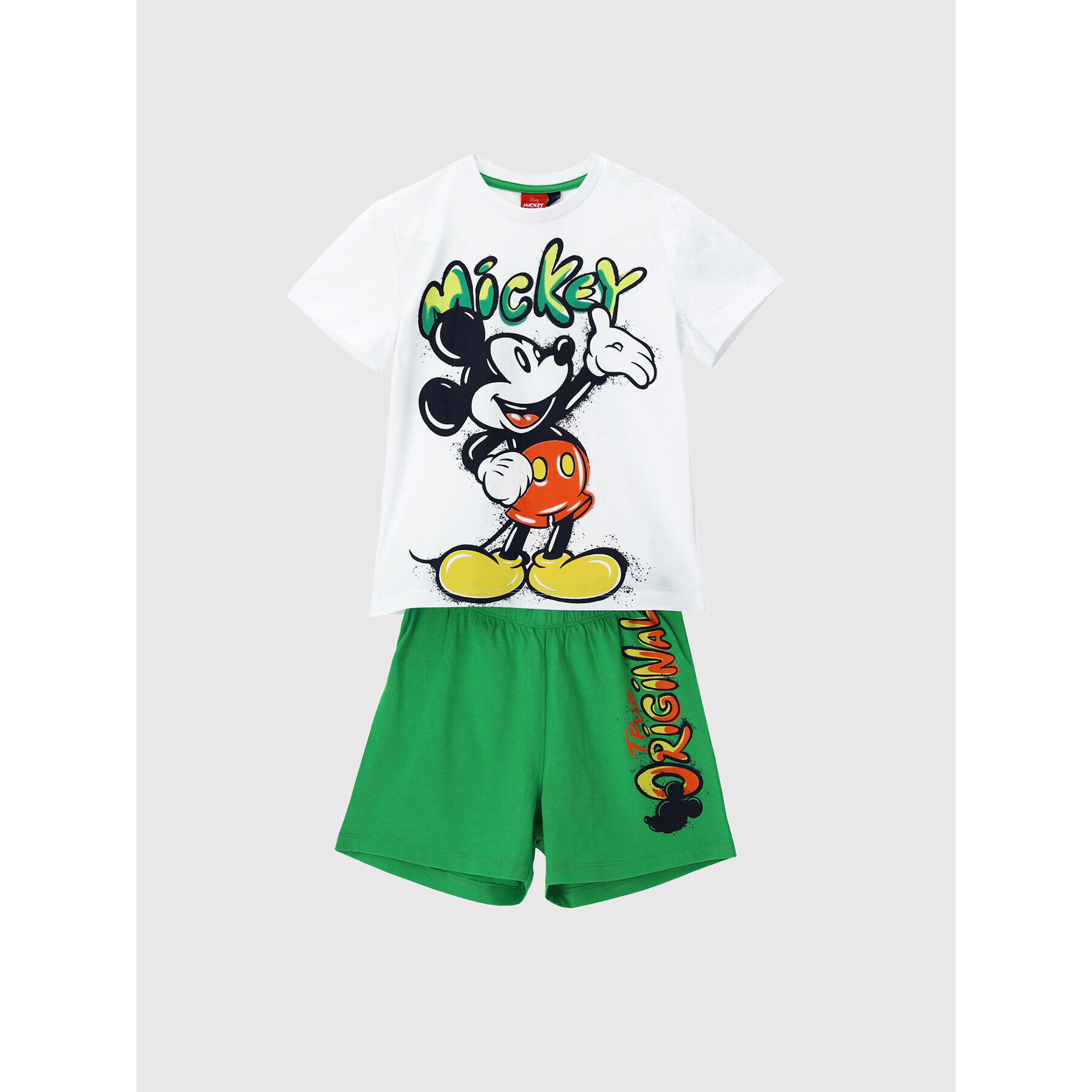 Original Marines Komplet majica in kratke hlače MICKEY MOUSE DCPV2247B Pisana Regular Fit - Pepit.si