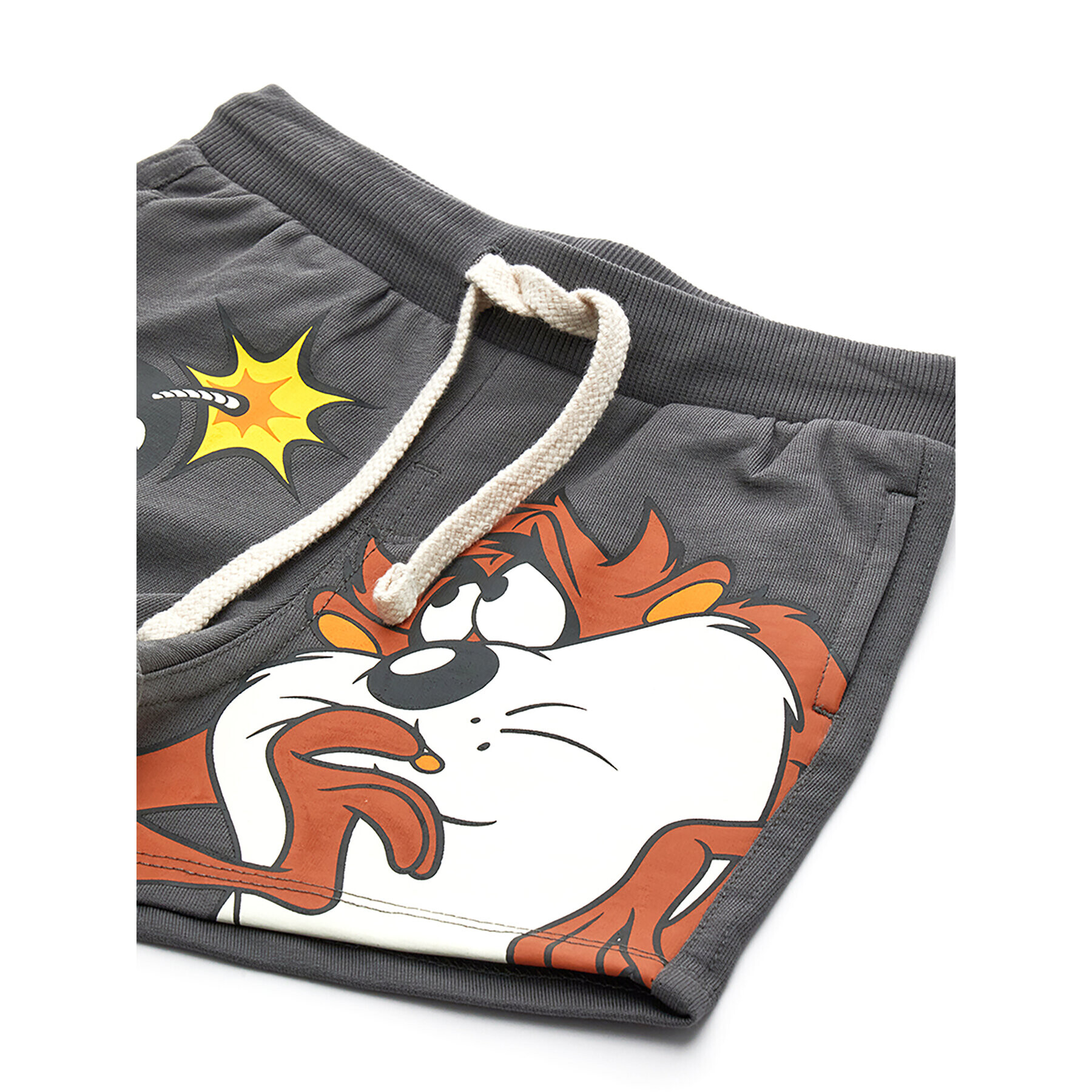 Original Marines Športne kratke hlače LOONEY TUNES DDPV0353NM Siva Regular Fit - Pepit.si