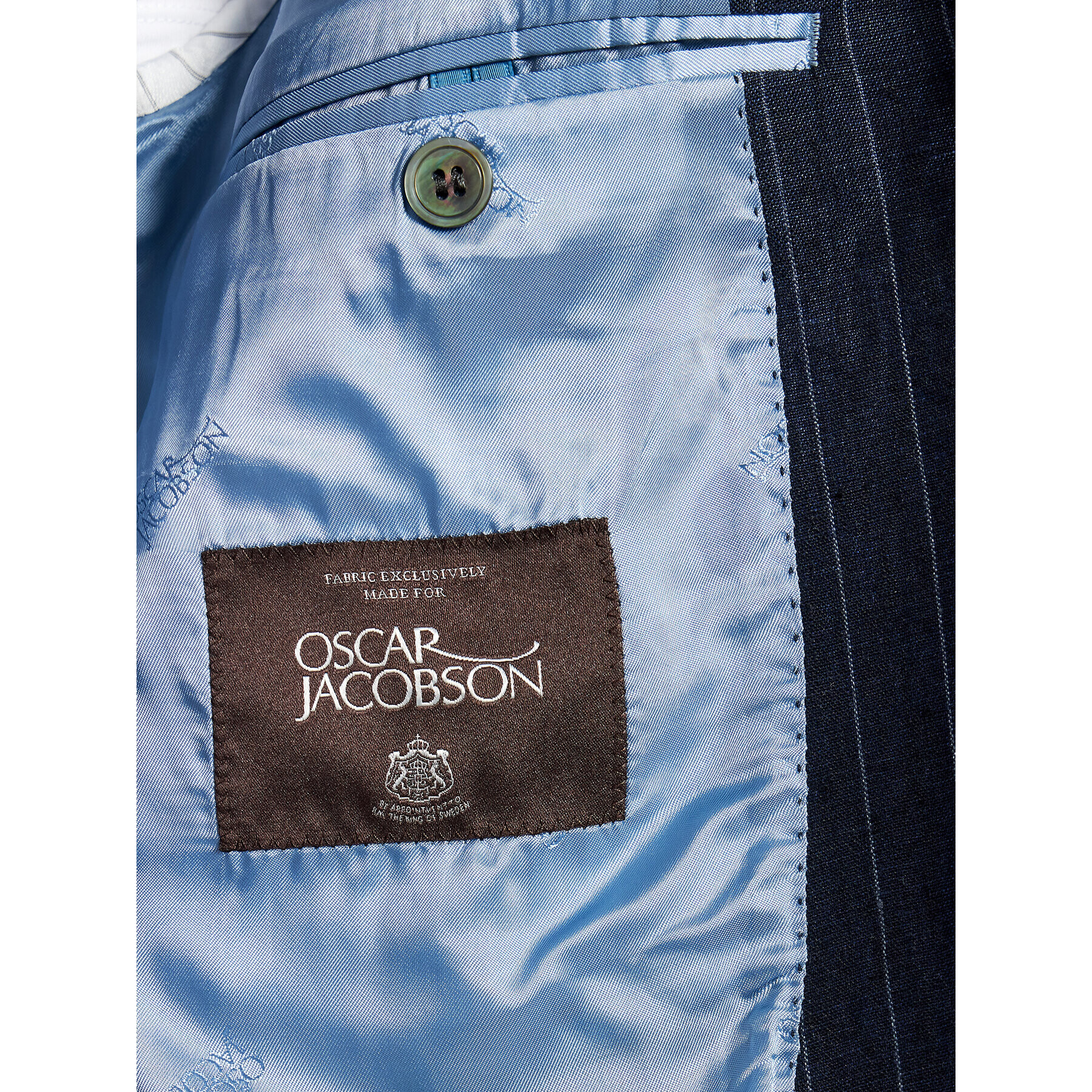 Oscar Jacobson Suknjič Faron 3361 5685 Mornarsko modra Regular Fit - Pepit.si