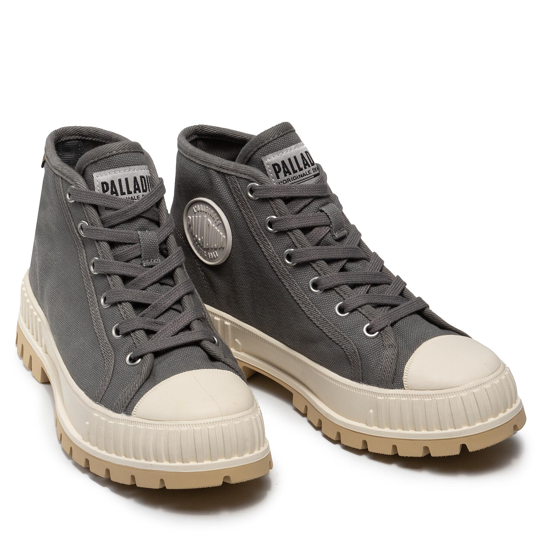 Palladium Pohodni čevlji Pallashock Mid Og 76681-070-M Siva - Pepit.si