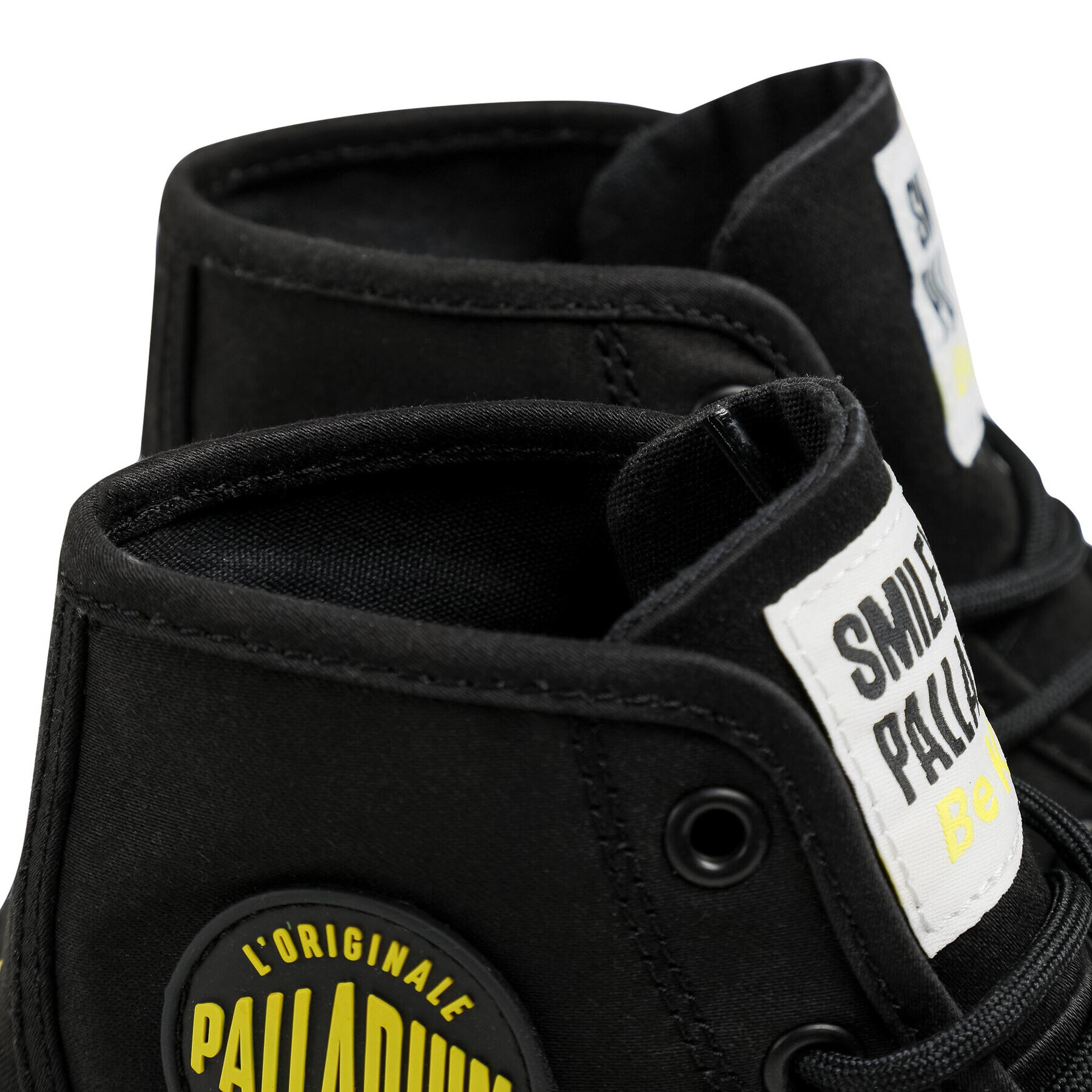 Palladium Pohodni čevlji Pampa Hi Smiley Be Kind 77079-008-M Črna - Pepit.si