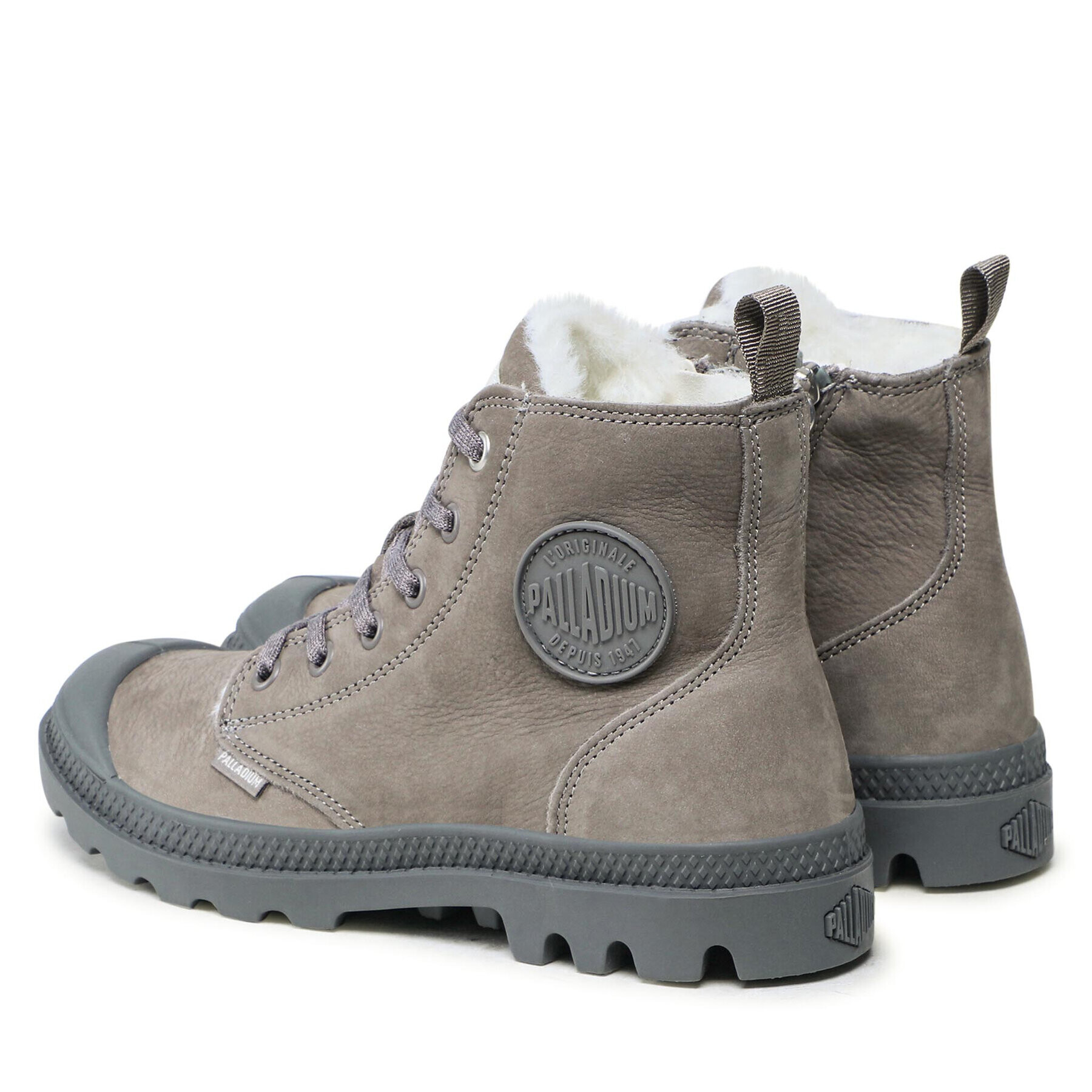 Palladium Pohodni čevlji Pampa Hi Zip Wl 95982-055-M Siva - Pepit.si