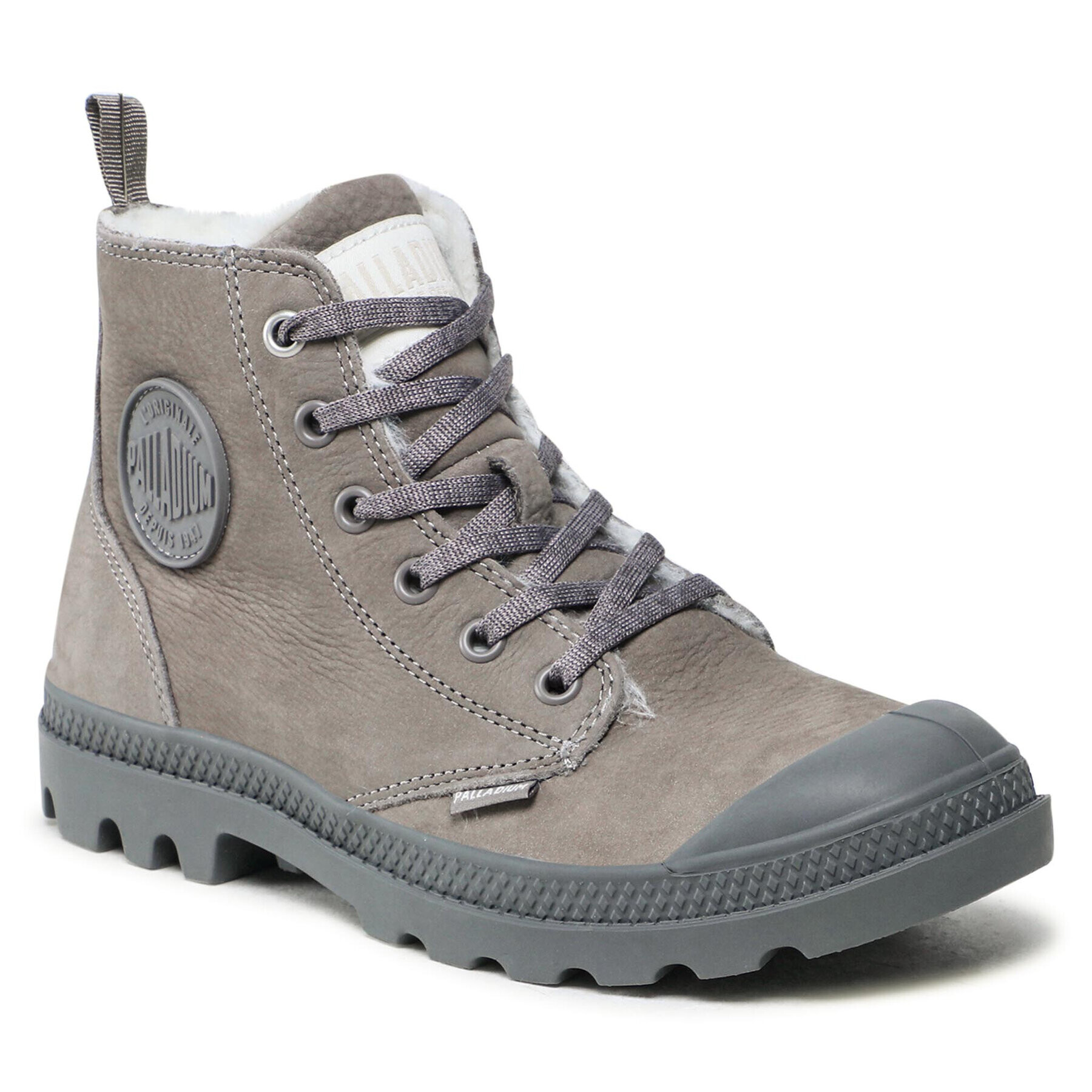 Palladium Pohodni čevlji Pampa Hi Zip Wl 95982-055-M Siva - Pepit.si