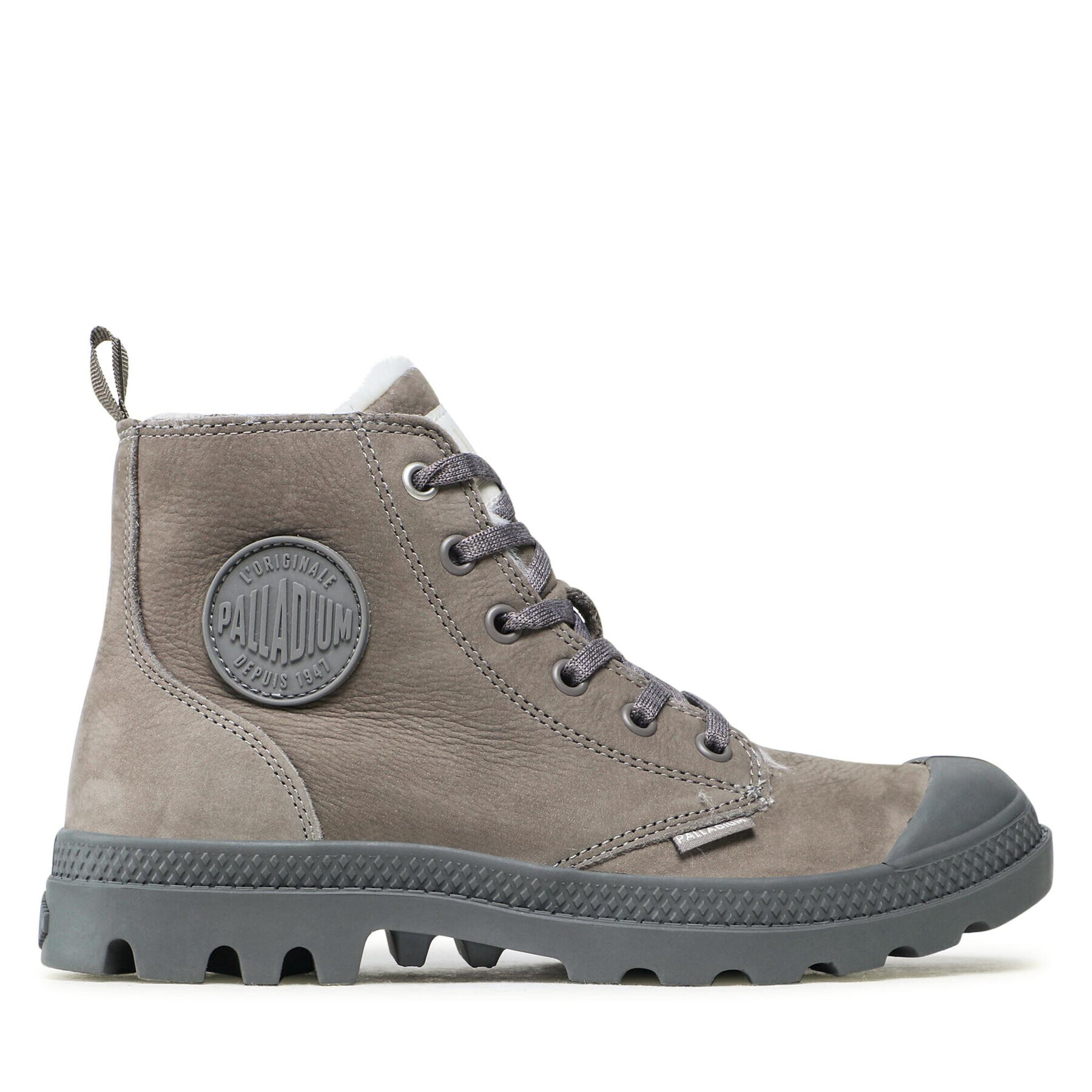 Palladium Pohodni čevlji Pampa Hi Zip Wl 95982-055-M Siva - Pepit.si