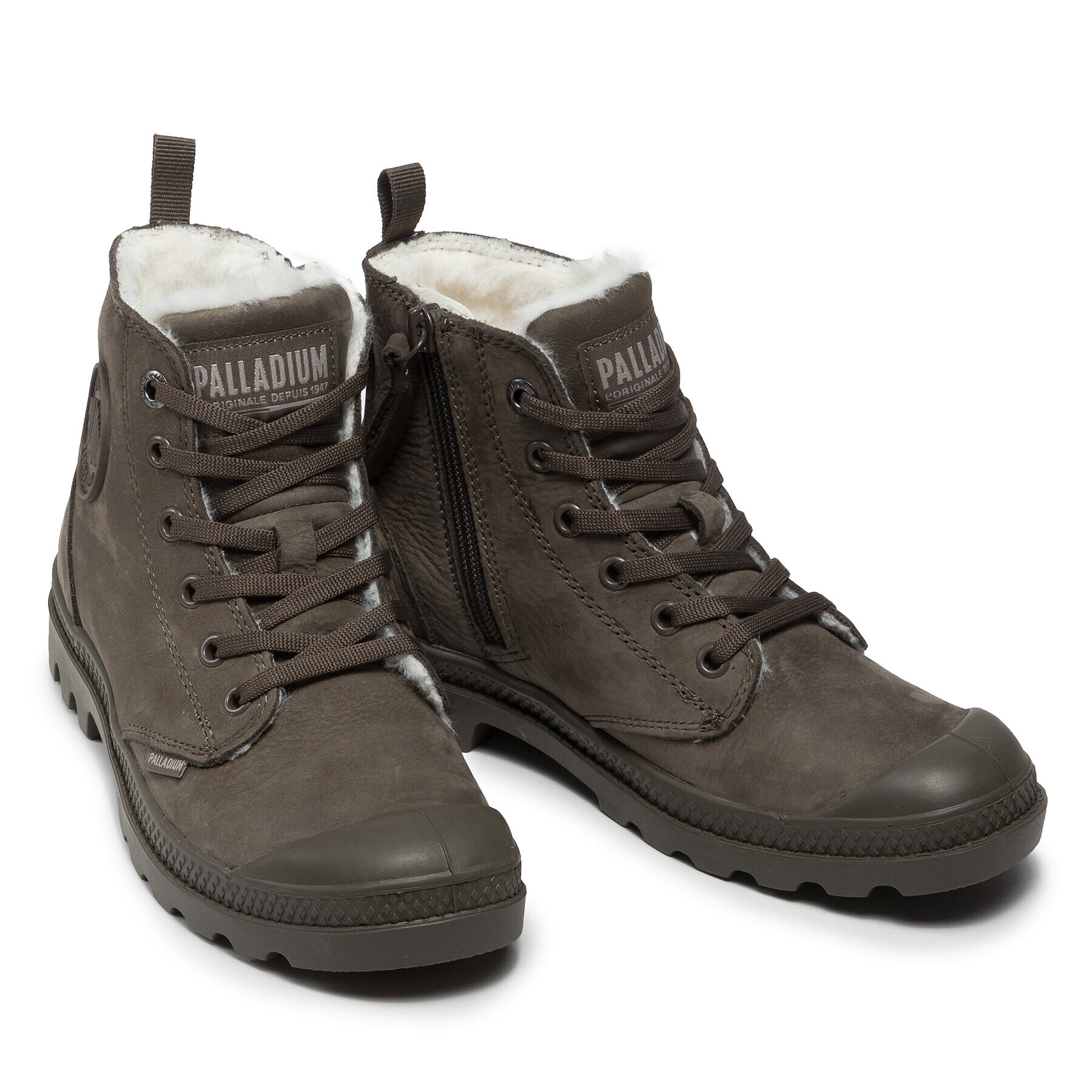 Palladium Pohodni čevlji Pampa Hi Zip Wl 95982-213-M Zelena - Pepit.si