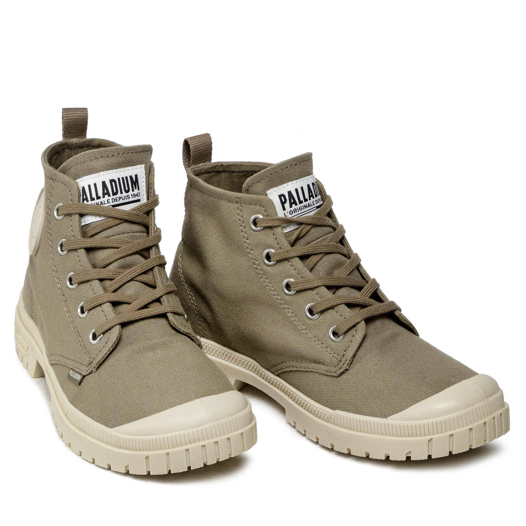 Palladium Pohodni čevlji Pampa Sp20 Hi Cvs 76838-308-M Zelena - Pepit.si