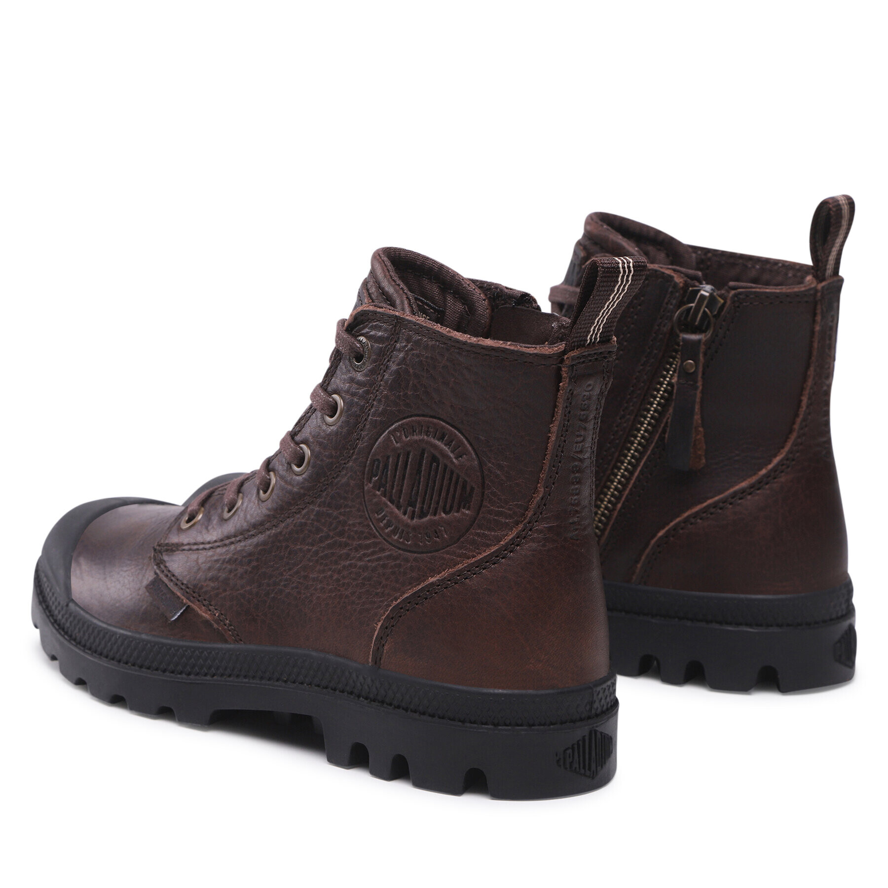 Palladium Pohodni čevlji Pampa Zip Lth Ess 76888-248-M Rjava - Pepit.si