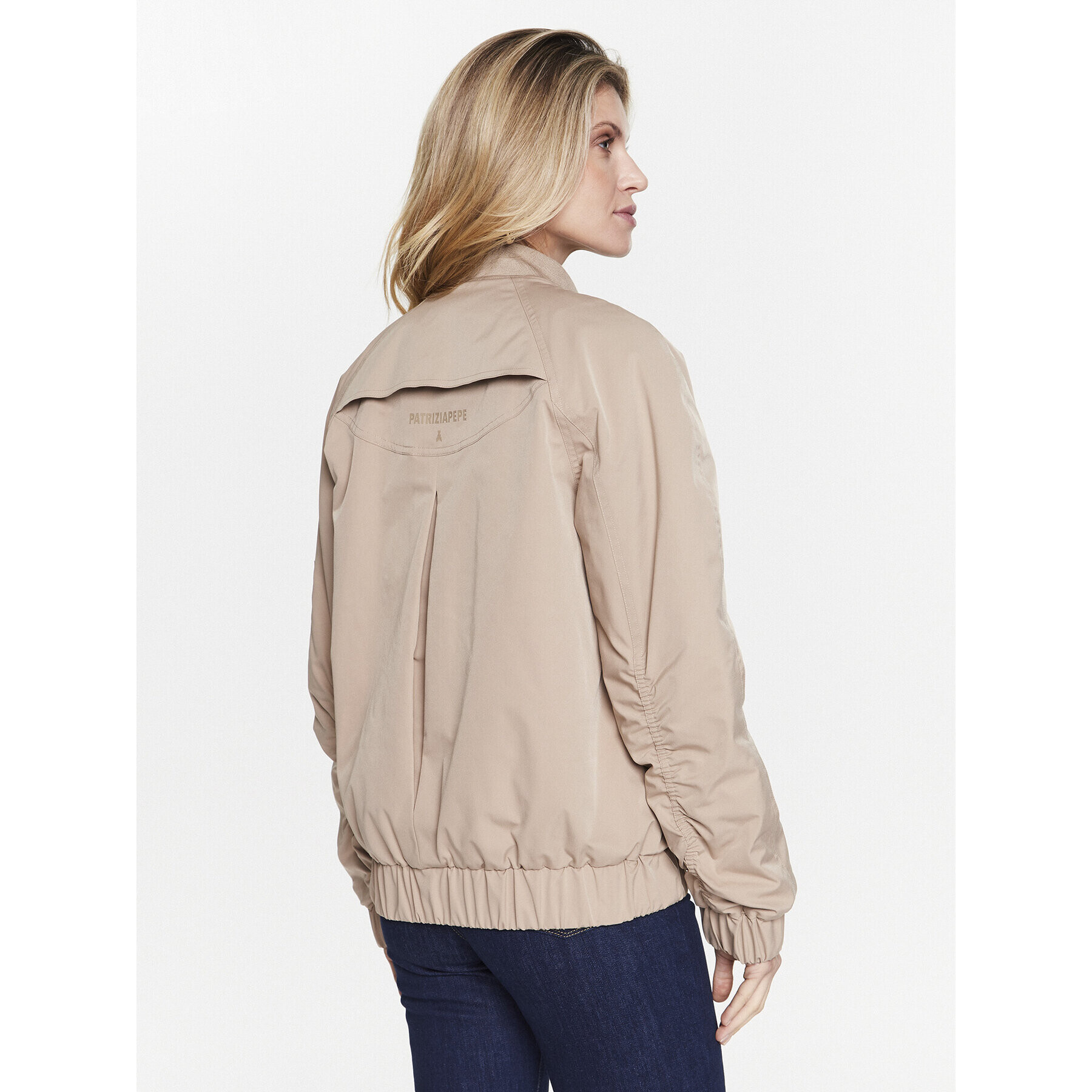 Patrizia Pepe Bomber jakna 8O0061/A203-B752 Bež Relaxed Fit - Pepit.si