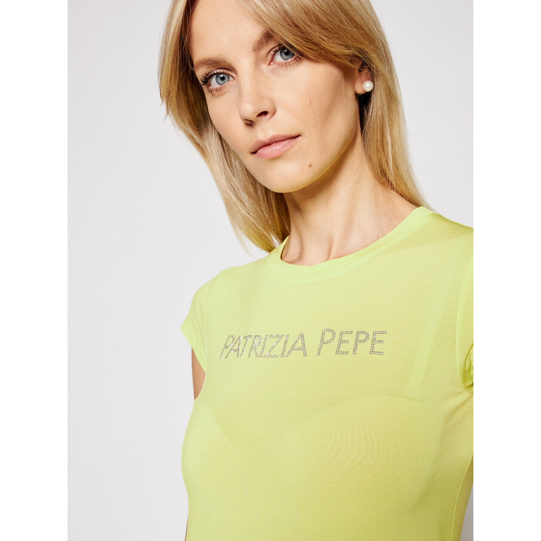 Patrizia Pepe Majica 2M4063/A9A1-Y400 Zelena Regular Fit - Pepit.si