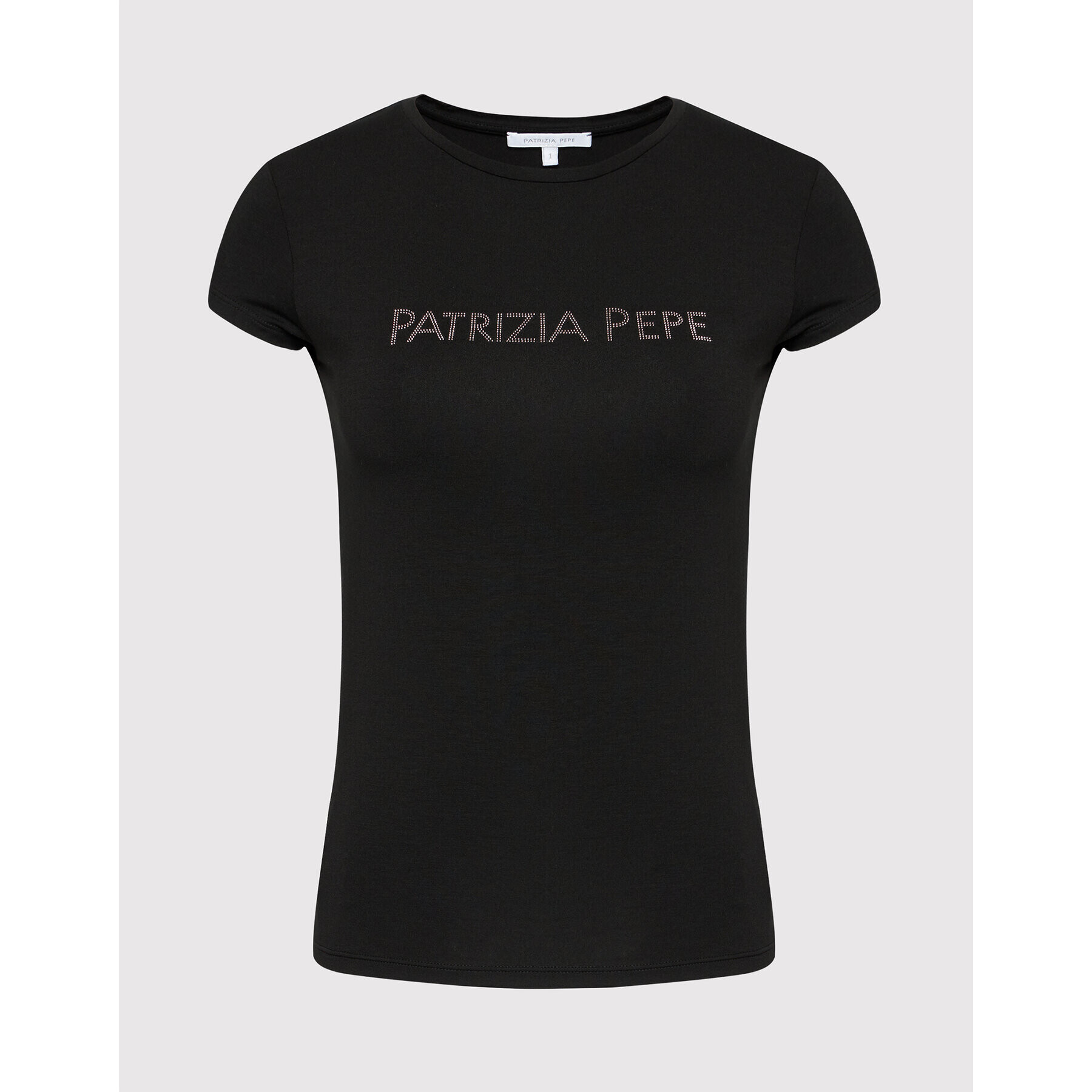 Patrizia Pepe Majica 8M1333/A13-K103 Črna Slim Fit - Pepit.si