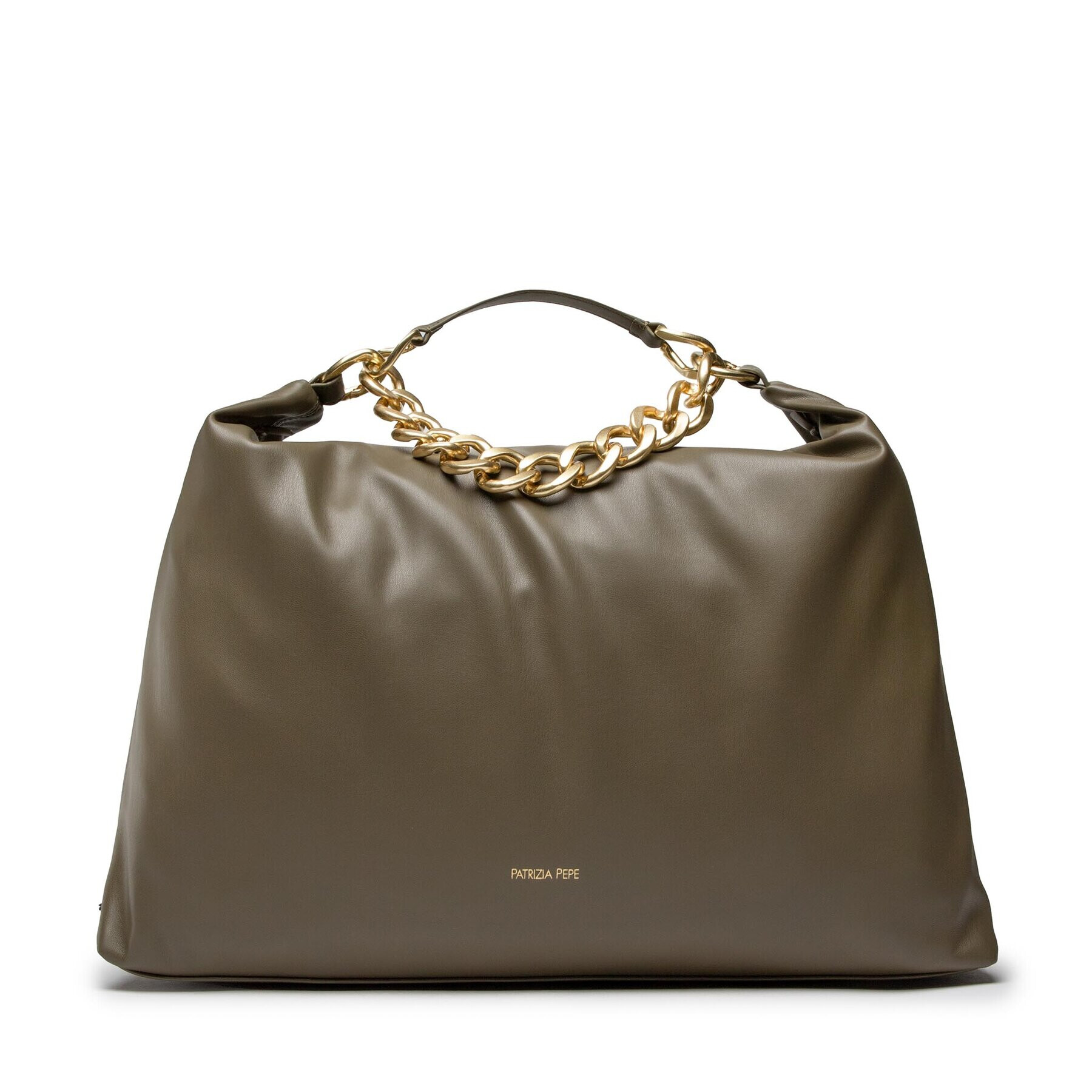 Patrizia Pepe Ročna torba 8B0063/E005-G537 Khaki - Pepit.si