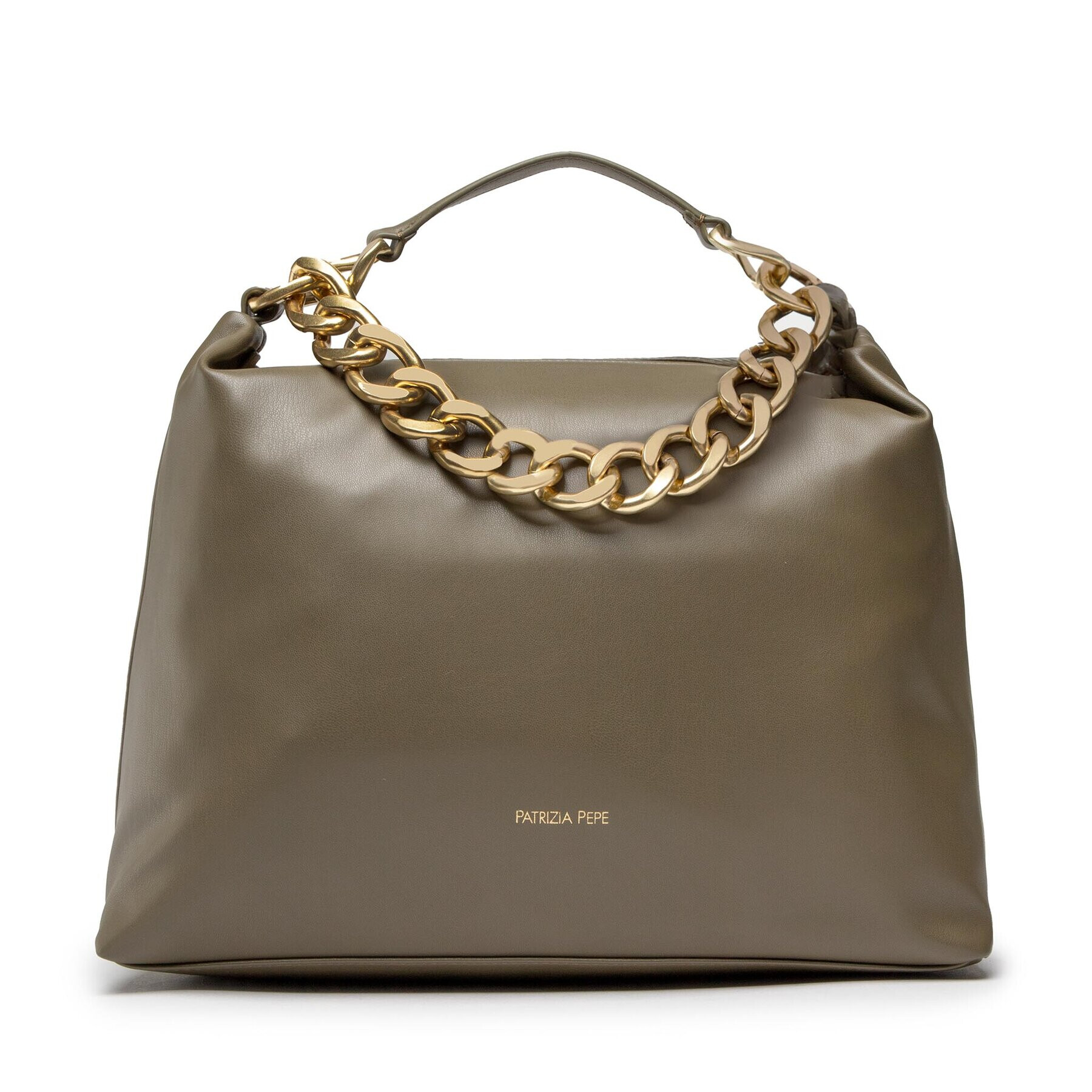 Patrizia Pepe Ročna torba 8B0064/E005-G537 Khaki - Pepit.si