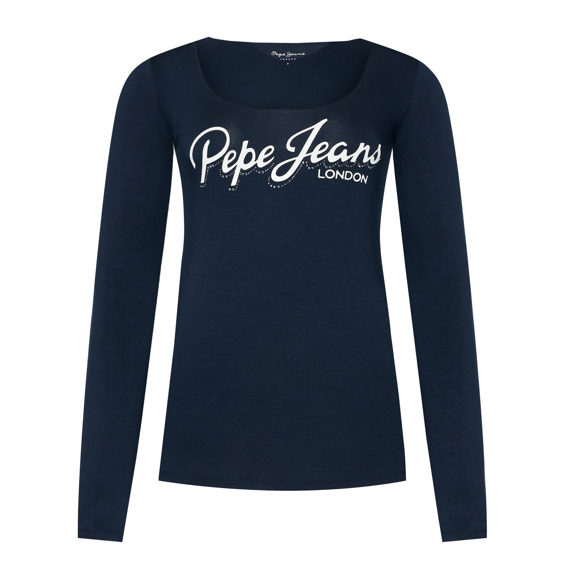 Pepe Jeans Bluza Sue PL504710 Mornarsko modra Regular Fit - Pepit.si