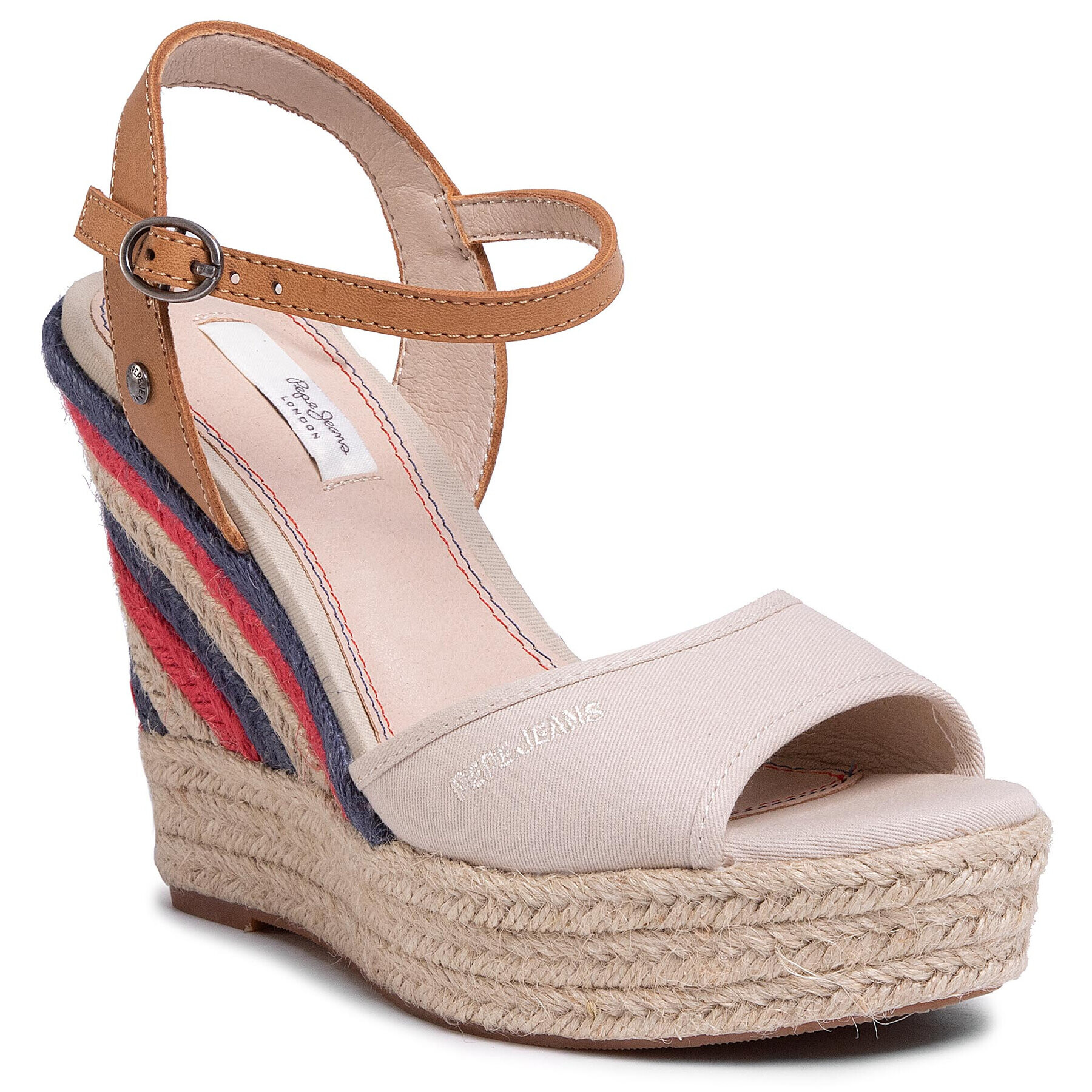 Pepe Jeans Espadrile Ohara Evy PLS90457 Bež - Pepit.si