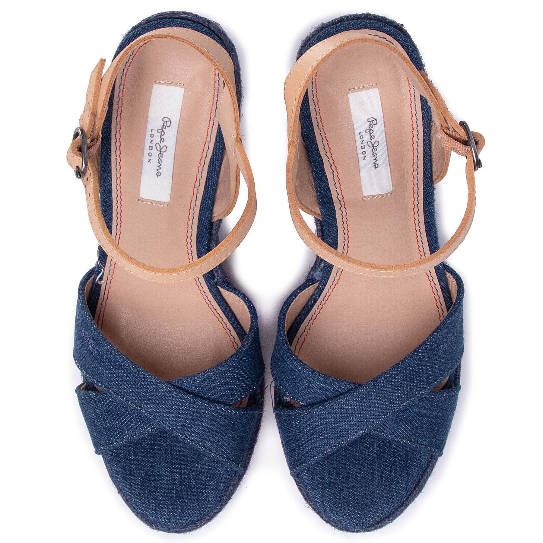 Pepe Jeans Espadrile Ohara Jeans PLS90458 Mornarsko modra - Pepit.si