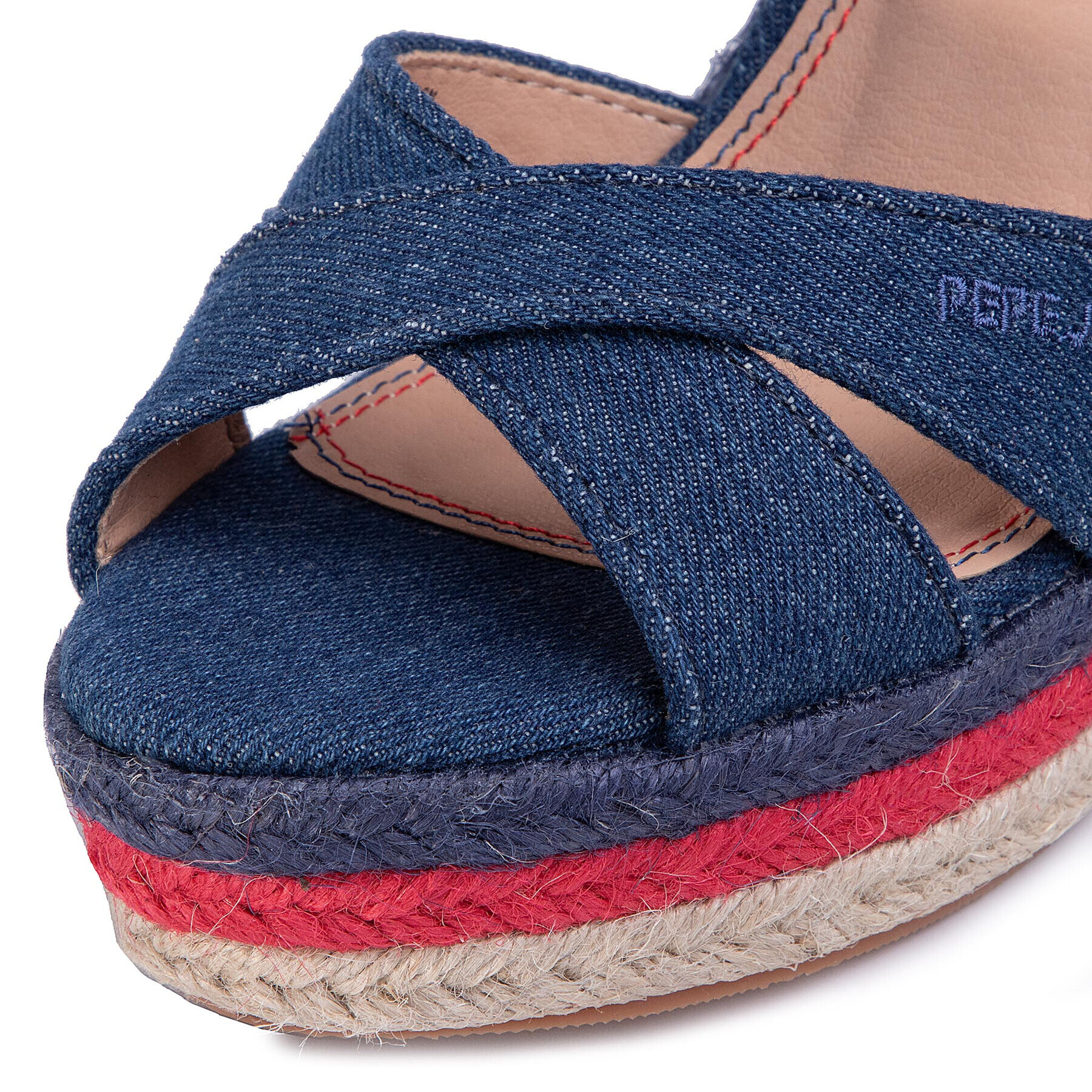 Pepe Jeans Espadrile Ohara Jeans PLS90458 Mornarsko modra - Pepit.si