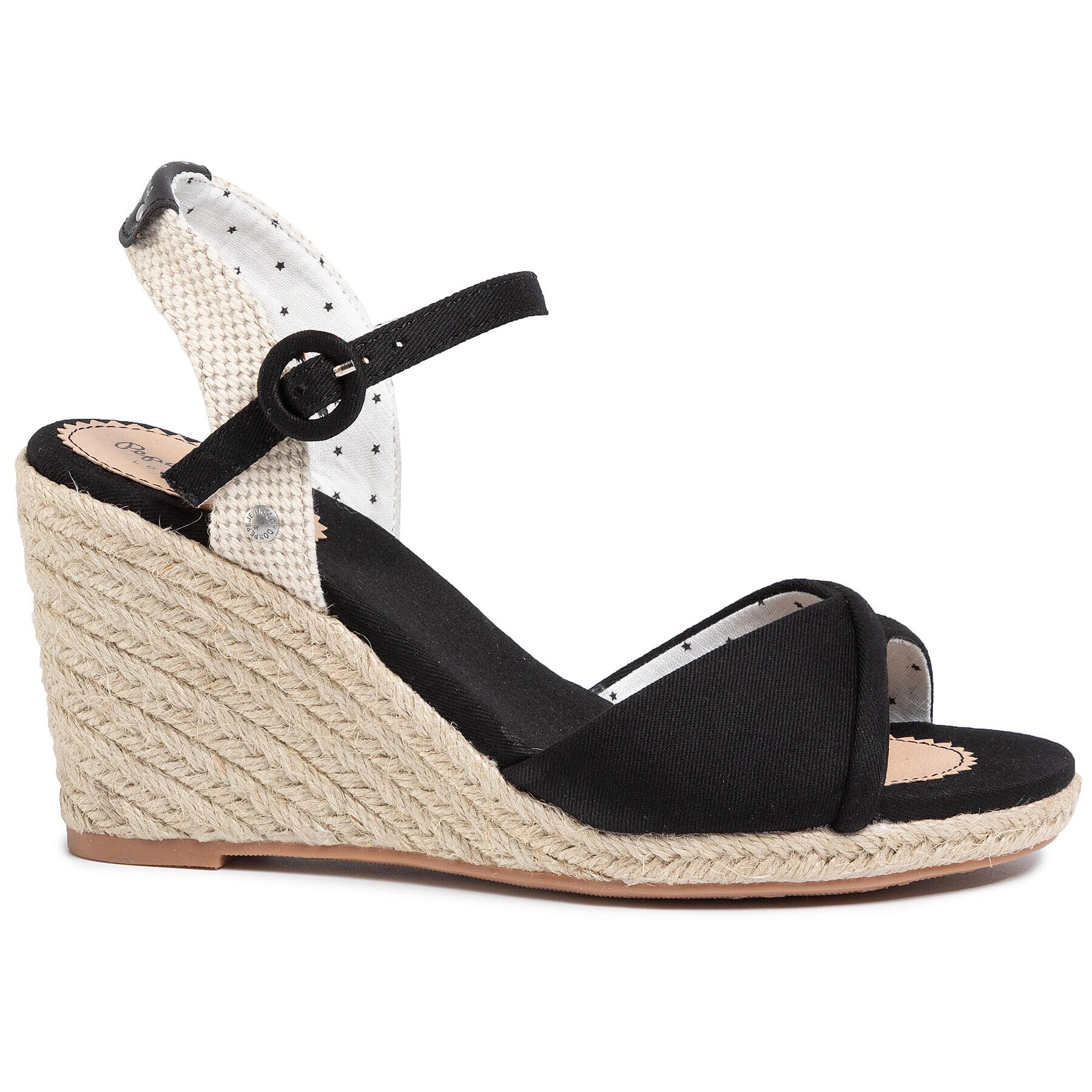 Pepe Jeans Espadrile Shark Lady PLS90454 Črna - Pepit.si