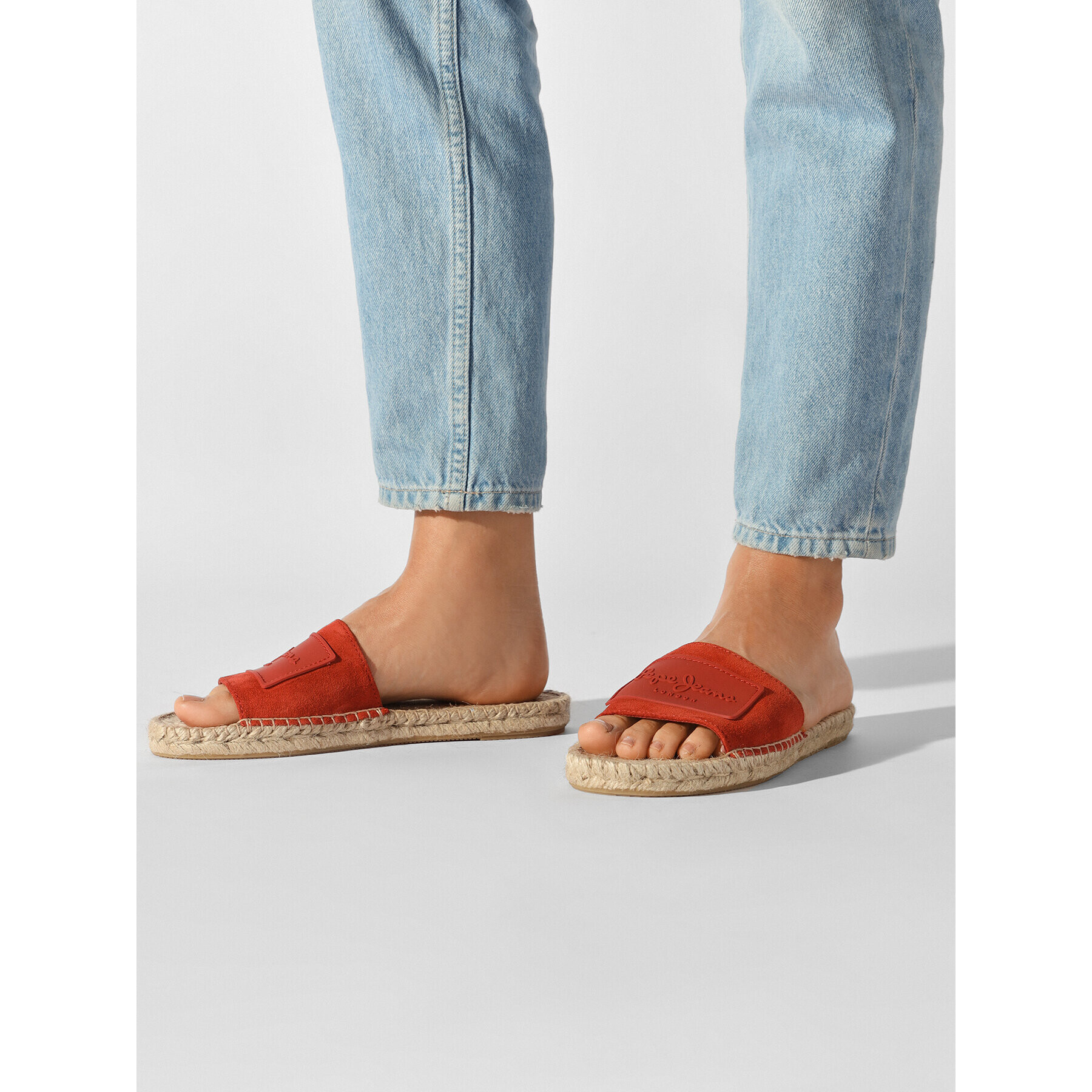 Pepe Jeans Espadrile Siva Berry PLS90583 Koral - Pepit.si