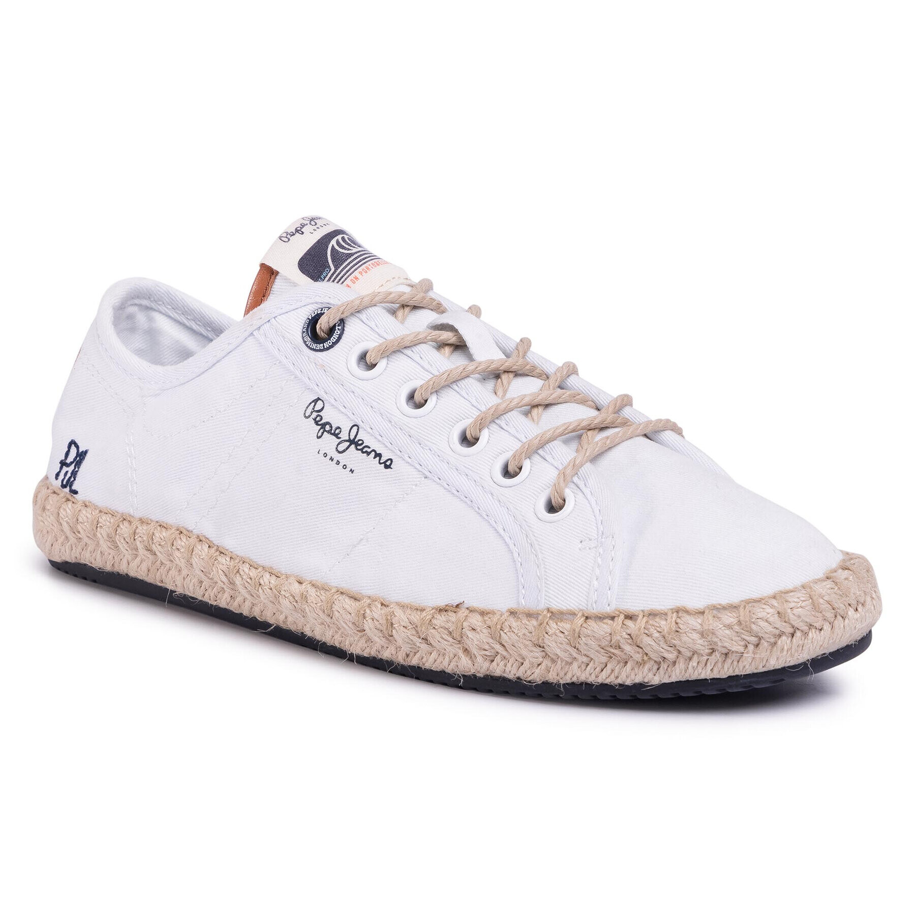 Pepe Jeans Espadrile Tourist Island W PLS10398 Bela - Pepit.si