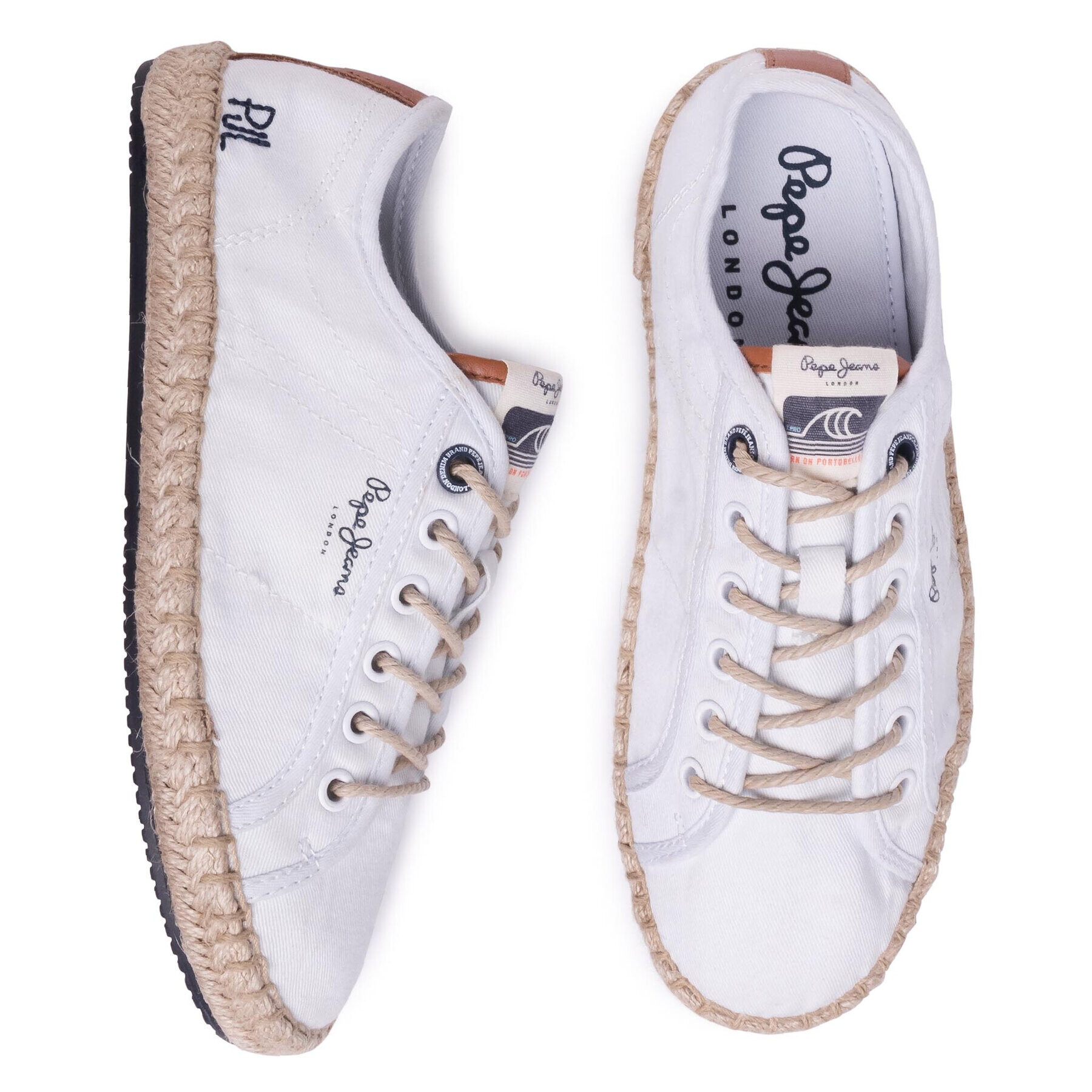 Pepe Jeans Espadrile Tourist Island W PLS10398 Bela - Pepit.si