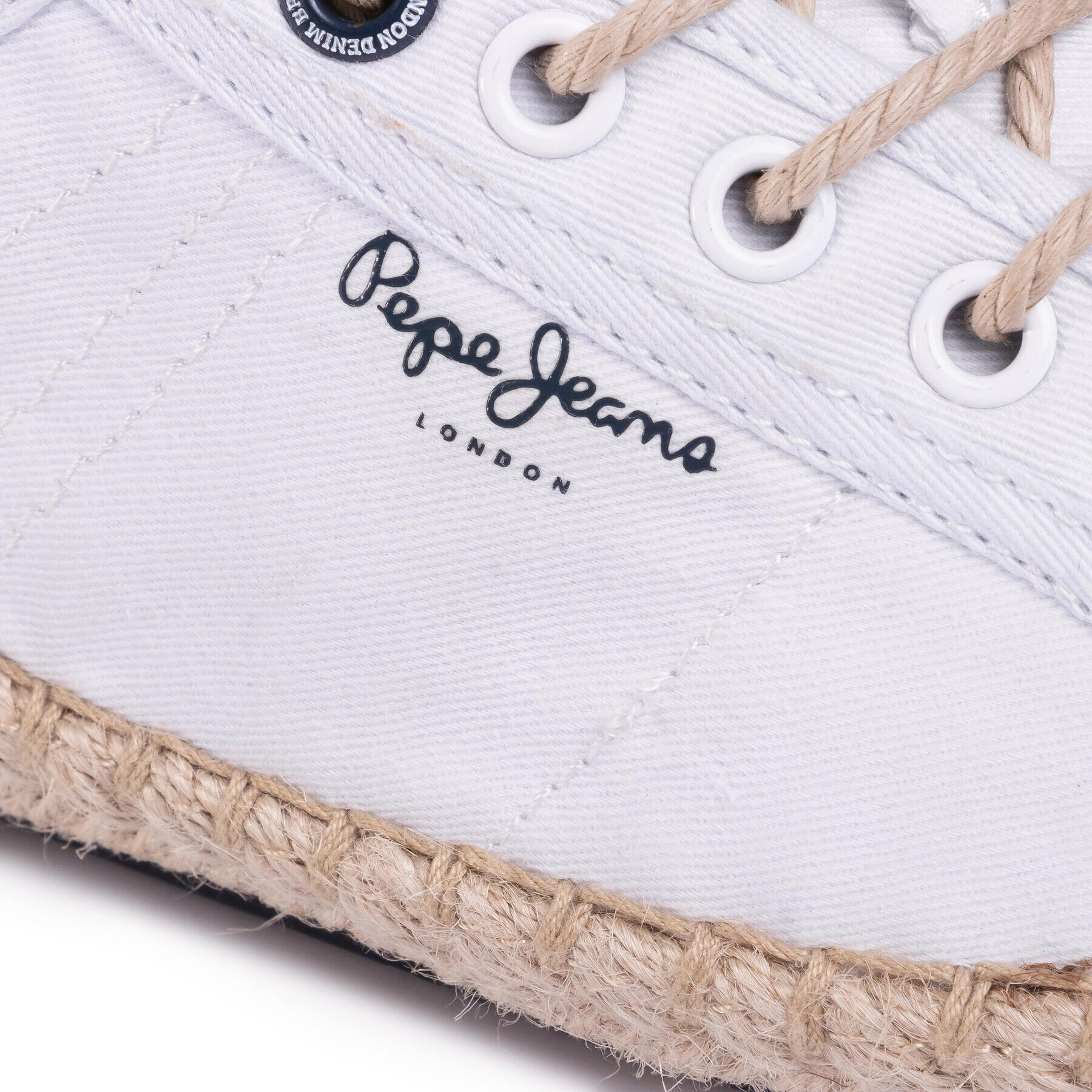 Pepe Jeans Espadrile Tourist Island W PLS10398 Bela - Pepit.si