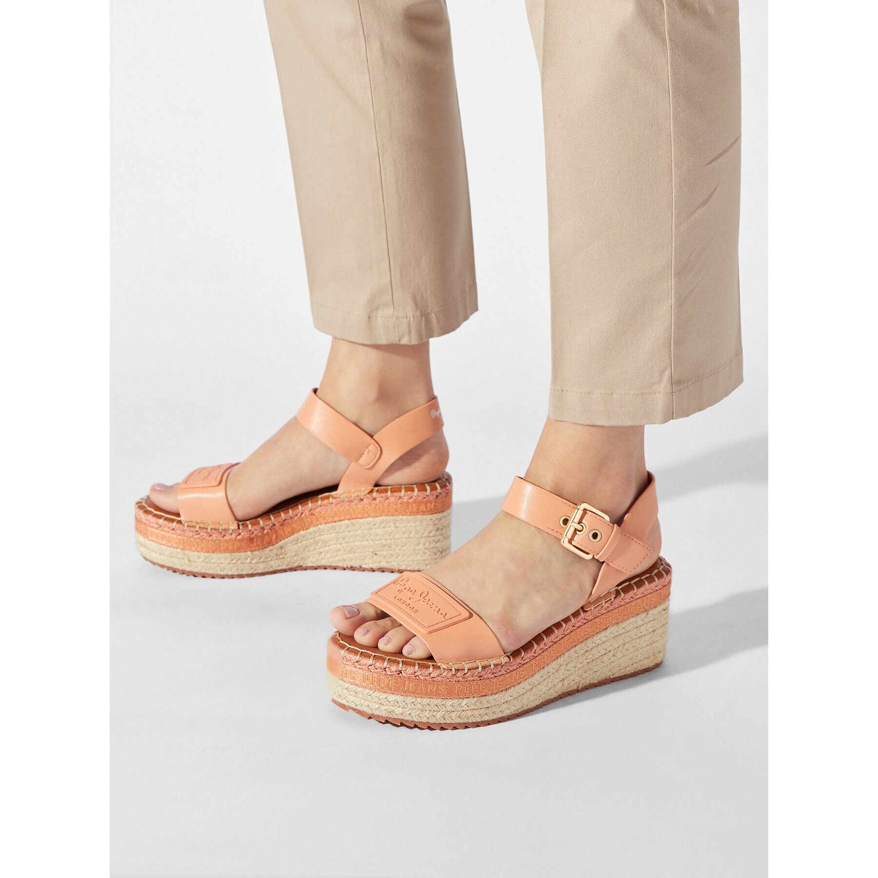 Pepe Jeans Espadrile Witney Brand PLS90576 Roza - Pepit.si