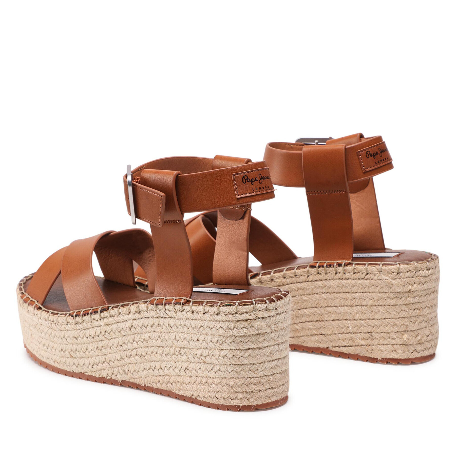 Pepe Jeans Espadrile Witney Ella PLS90490 Rjava - Pepit.si