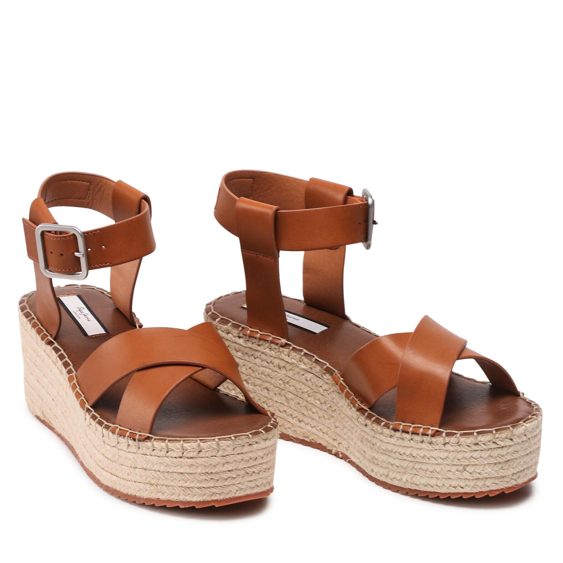 Pepe Jeans Espadrile Witney Ella PLS90490 Rjava - Pepit.si