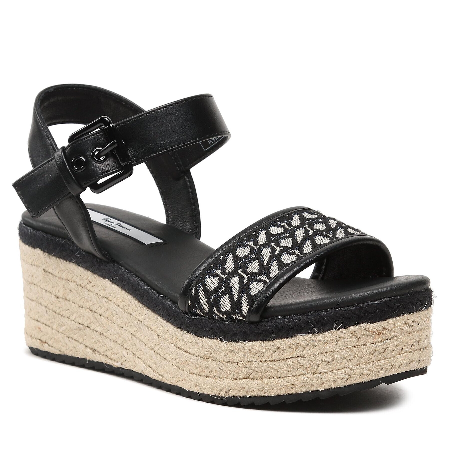 Pepe Jeans Espadrile Witney Jacquard PLS90594 Črna - Pepit.si