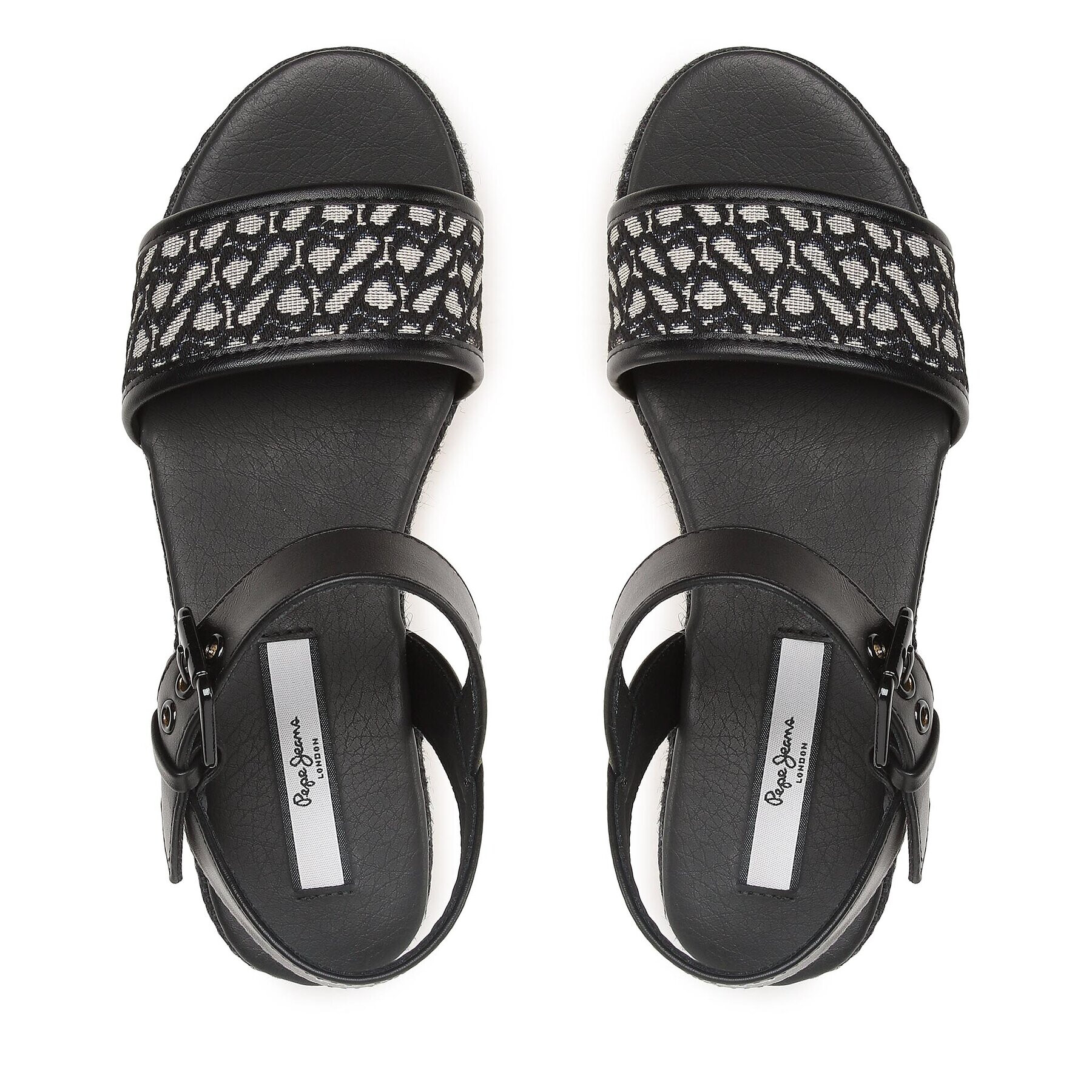 Pepe Jeans Espadrile Witney Jacquard PLS90594 Črna - Pepit.si