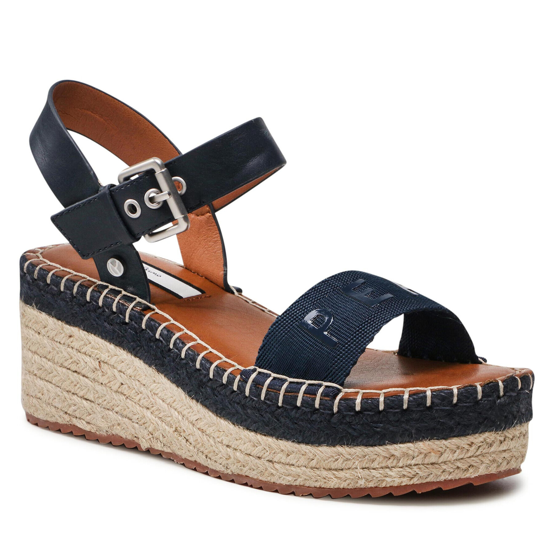 Pepe Jeans Espadrile Witney Logo PLS90551 Mornarsko modra - Pepit.si