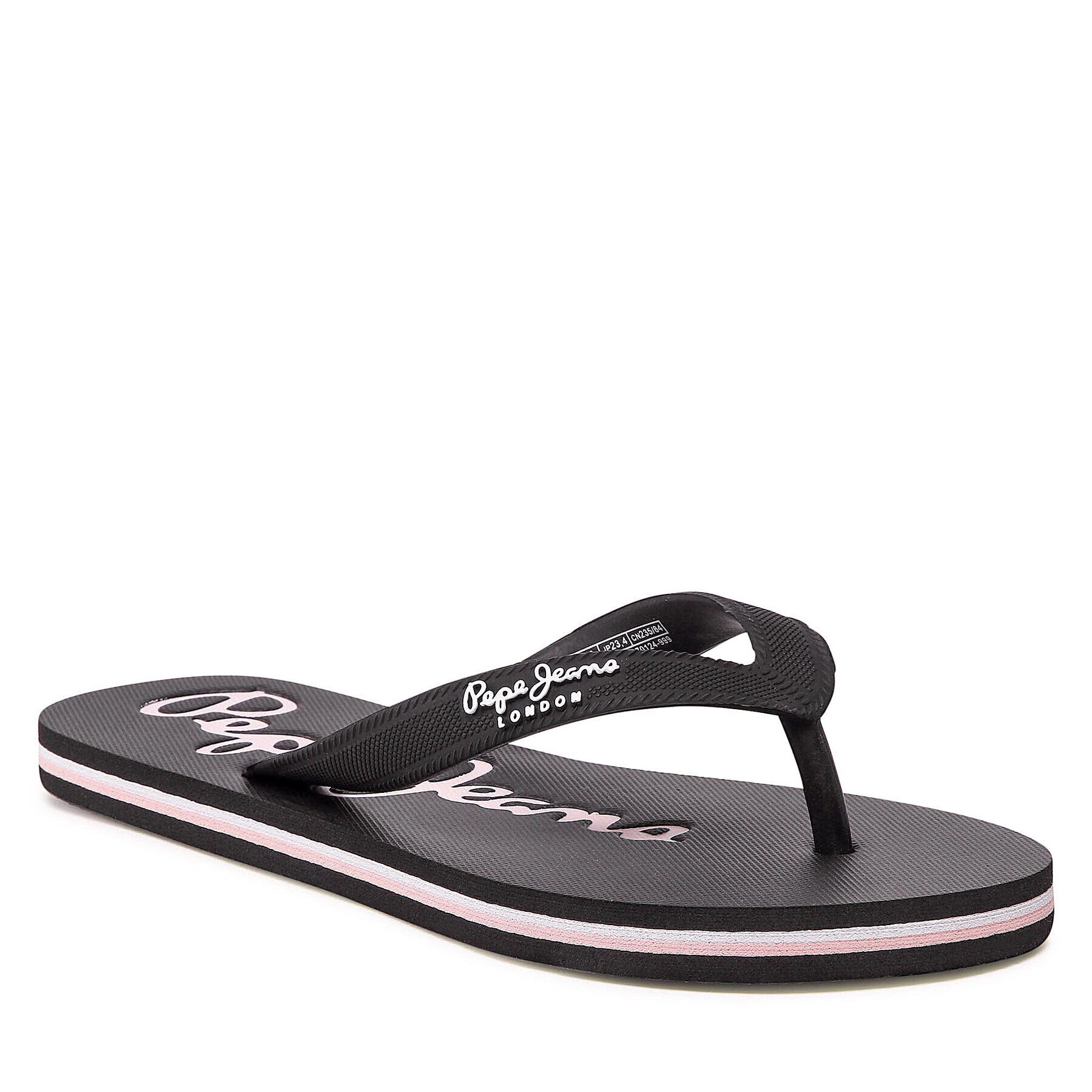 Pepe Jeans Japonke Bay Beach Brand W PLS70124 Črna - Pepit.si