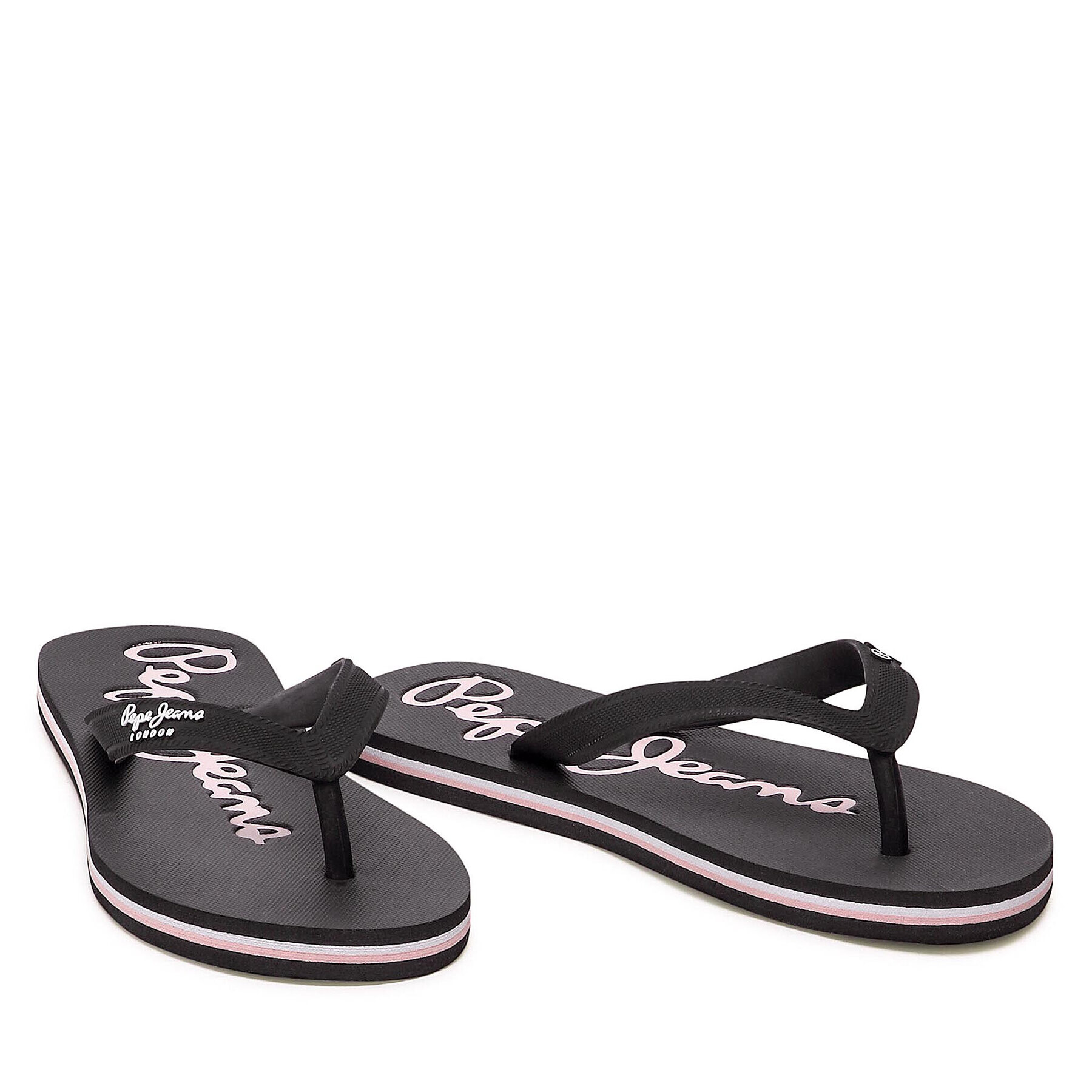 Pepe Jeans Japonke Bay Beach Brand W PLS70124 Črna - Pepit.si