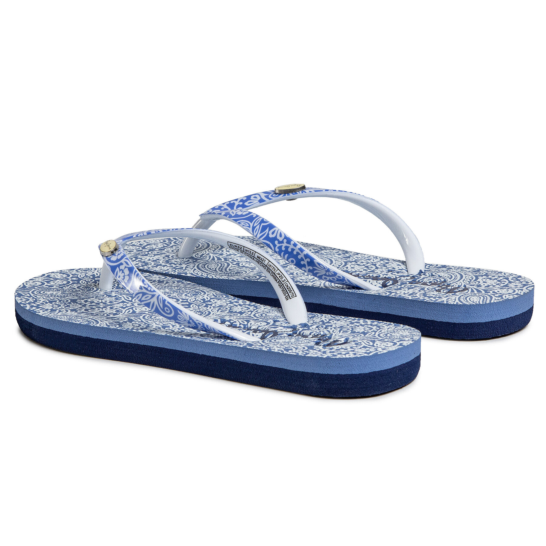 Pepe Jeans Japonke Beach All Over PGS70033 Modra - Pepit.si