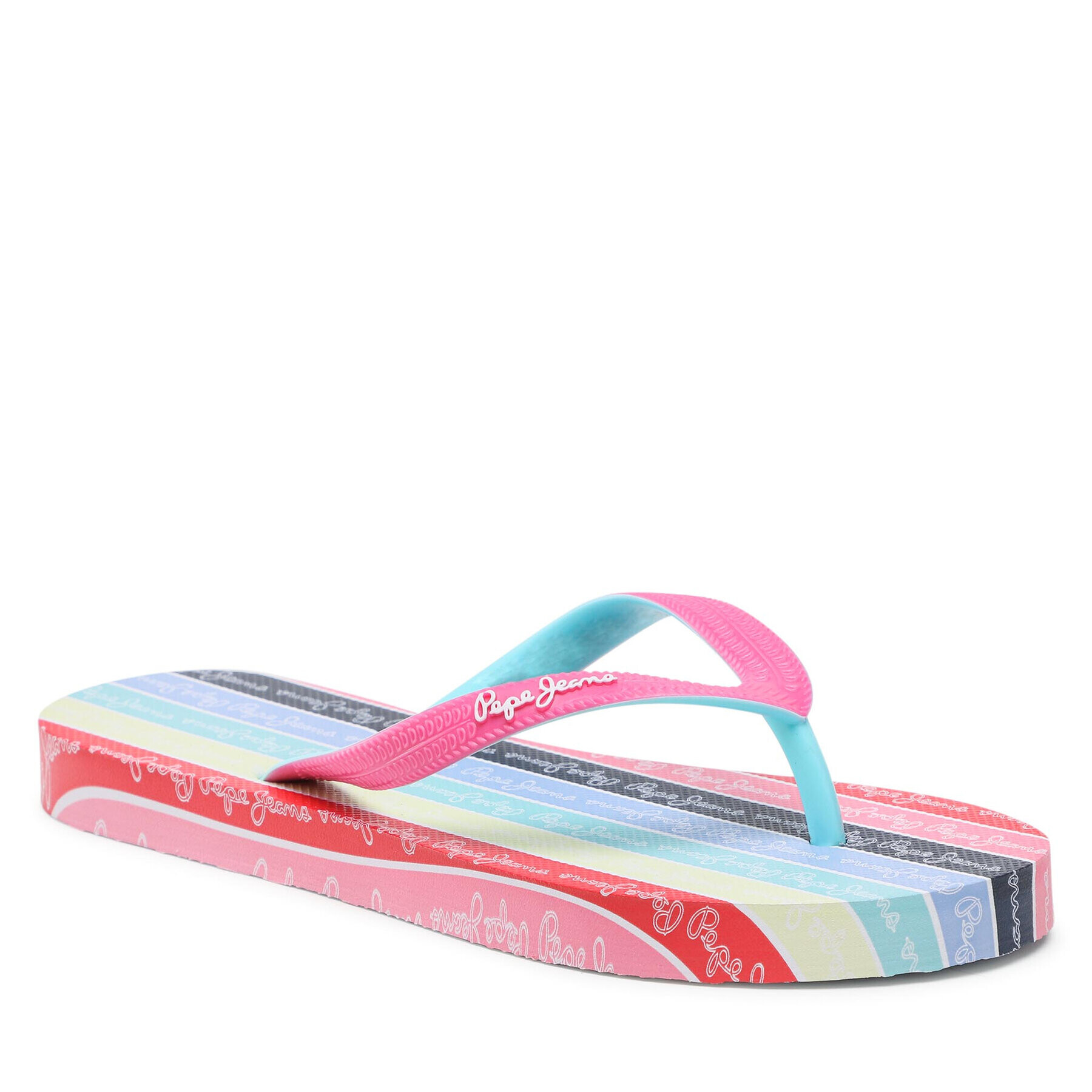 Pepe Jeans Japonke Dorset Strips PGS70049 Roza - Pepit.si