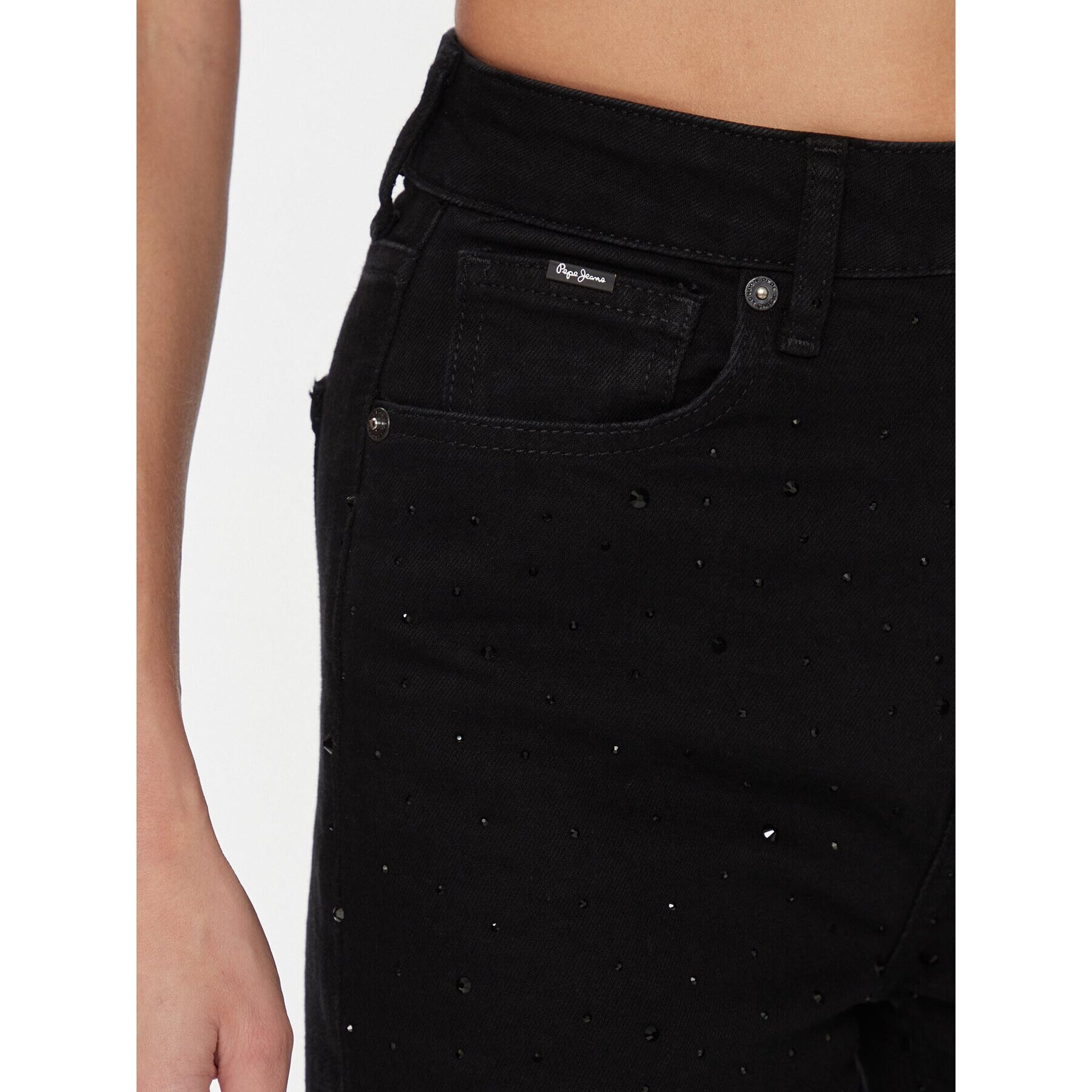 Pepe Jeans Jeans hlače Sparkle PL204604 Črna Relaxed Fit - Pepit.si