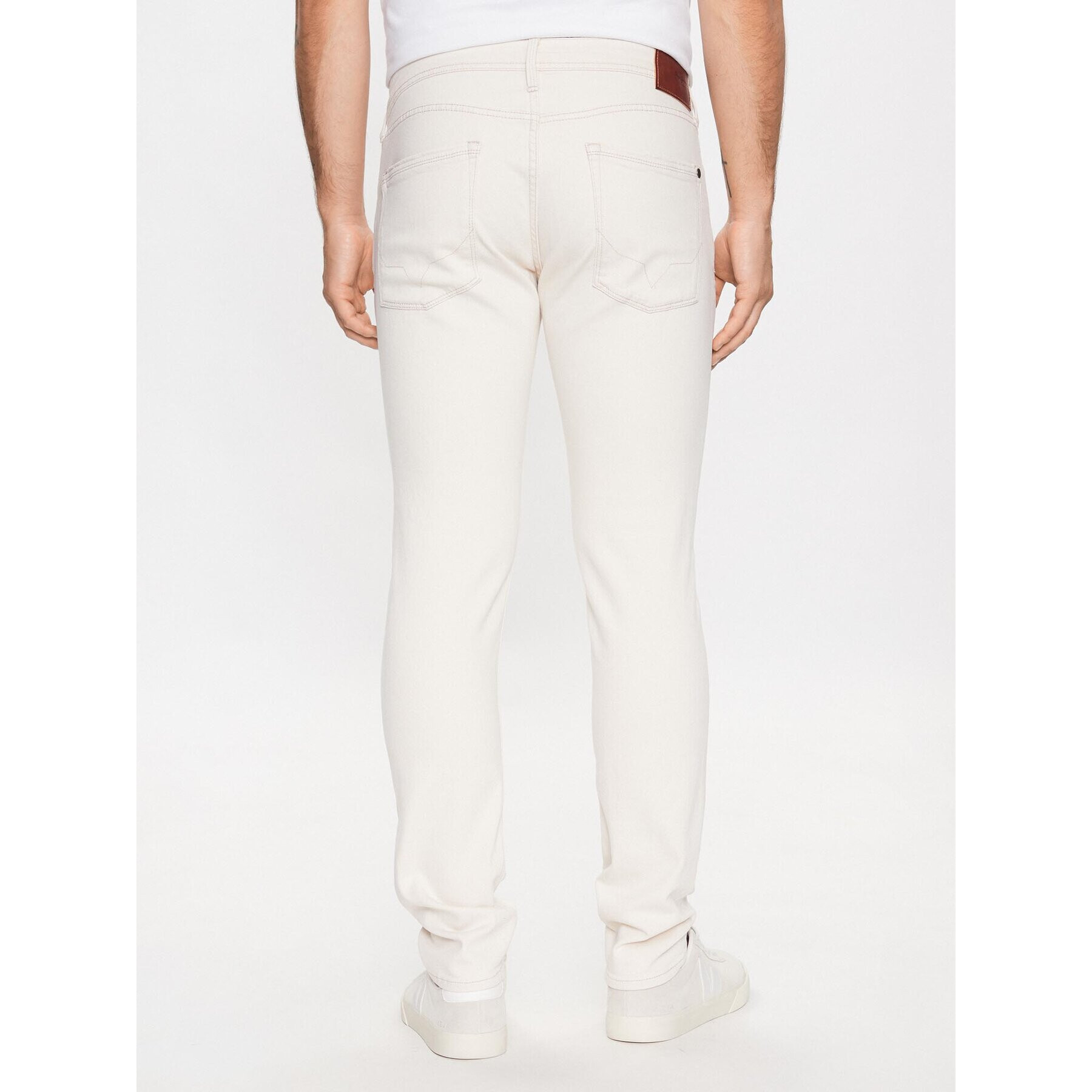 Pepe Jeans Jeans hlače Stanley PM20632 Bela Skinny Fit - Pepit.si