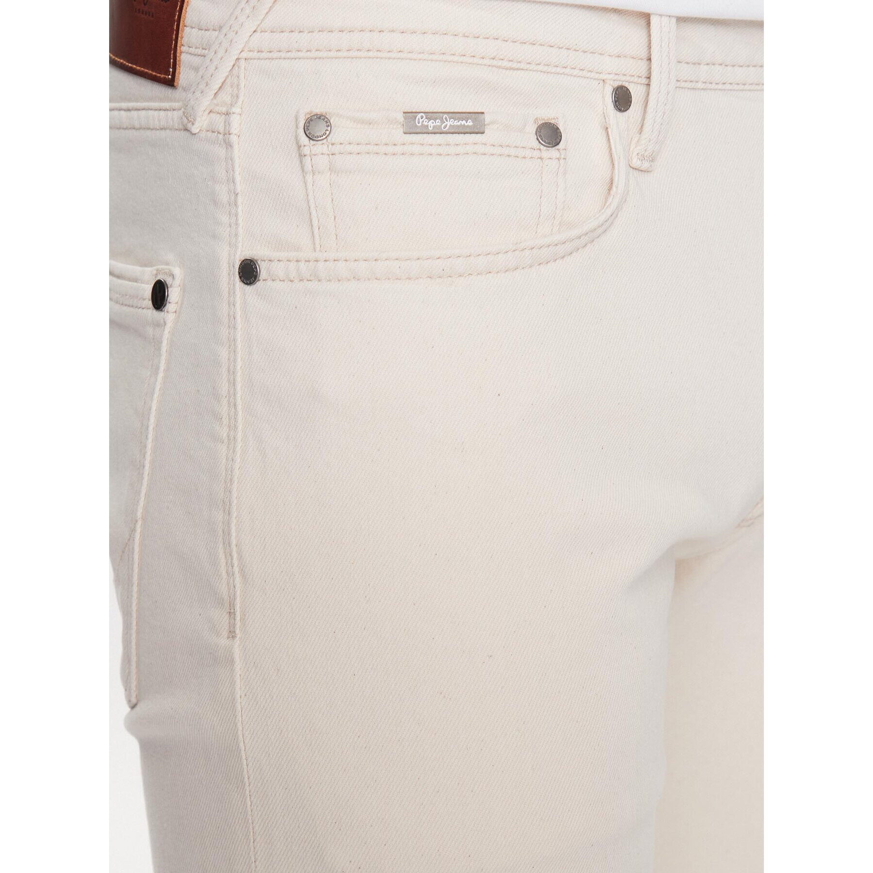 Pepe Jeans Jeans hlače Stanley PM20632 Bela Skinny Fit - Pepit.si