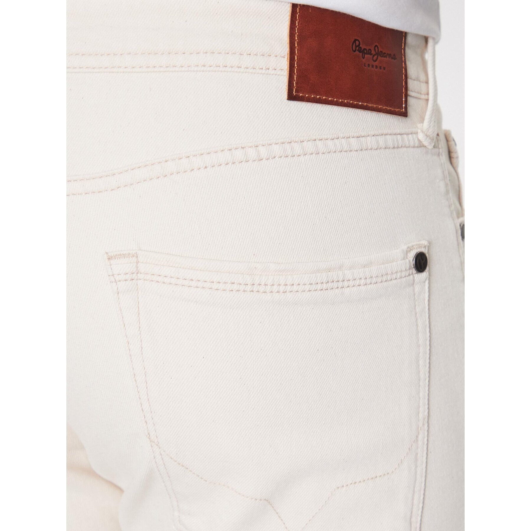 Pepe Jeans Jeans hlače Stanley PM20632 Bela Skinny Fit - Pepit.si