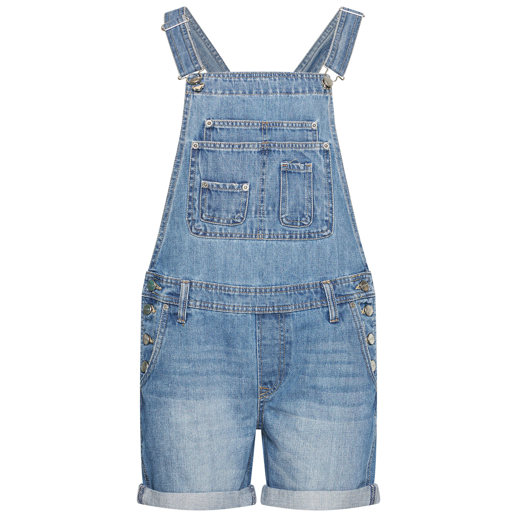 Pepe Jeans Jeans hlače z naramnicami ARCHIVE Abby Fabby PL230332 Modra Regular Fit - Pepit.si