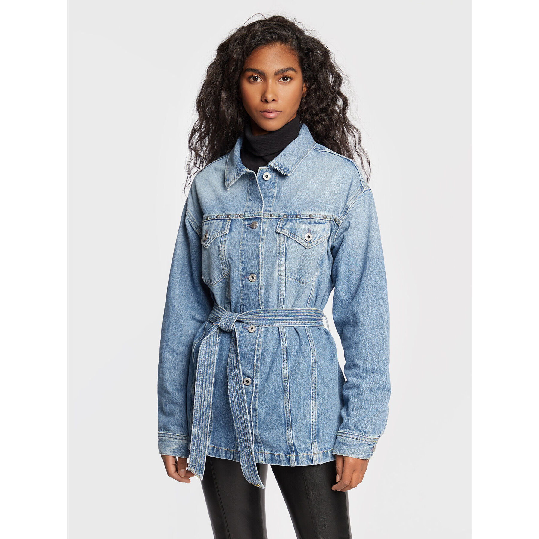 Pepe Jeans Jeans jakna Moira PL402125 Modra Regular Fit - Pepit.si