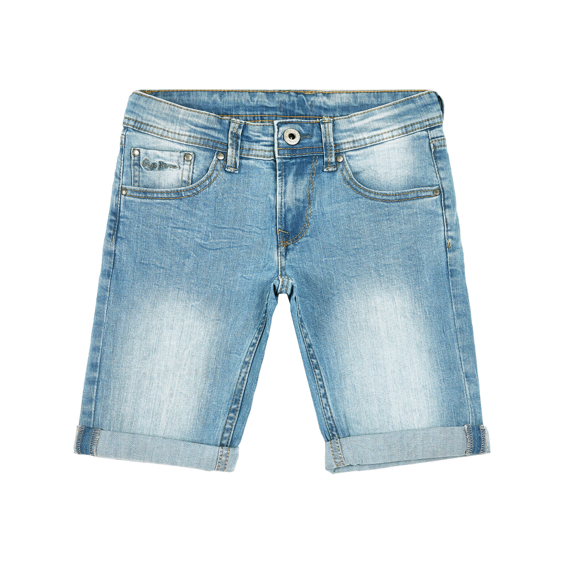 Pepe Jeans Jeans kratke hlače Becket PB800134 Modra Slim Fit - Pepit.si