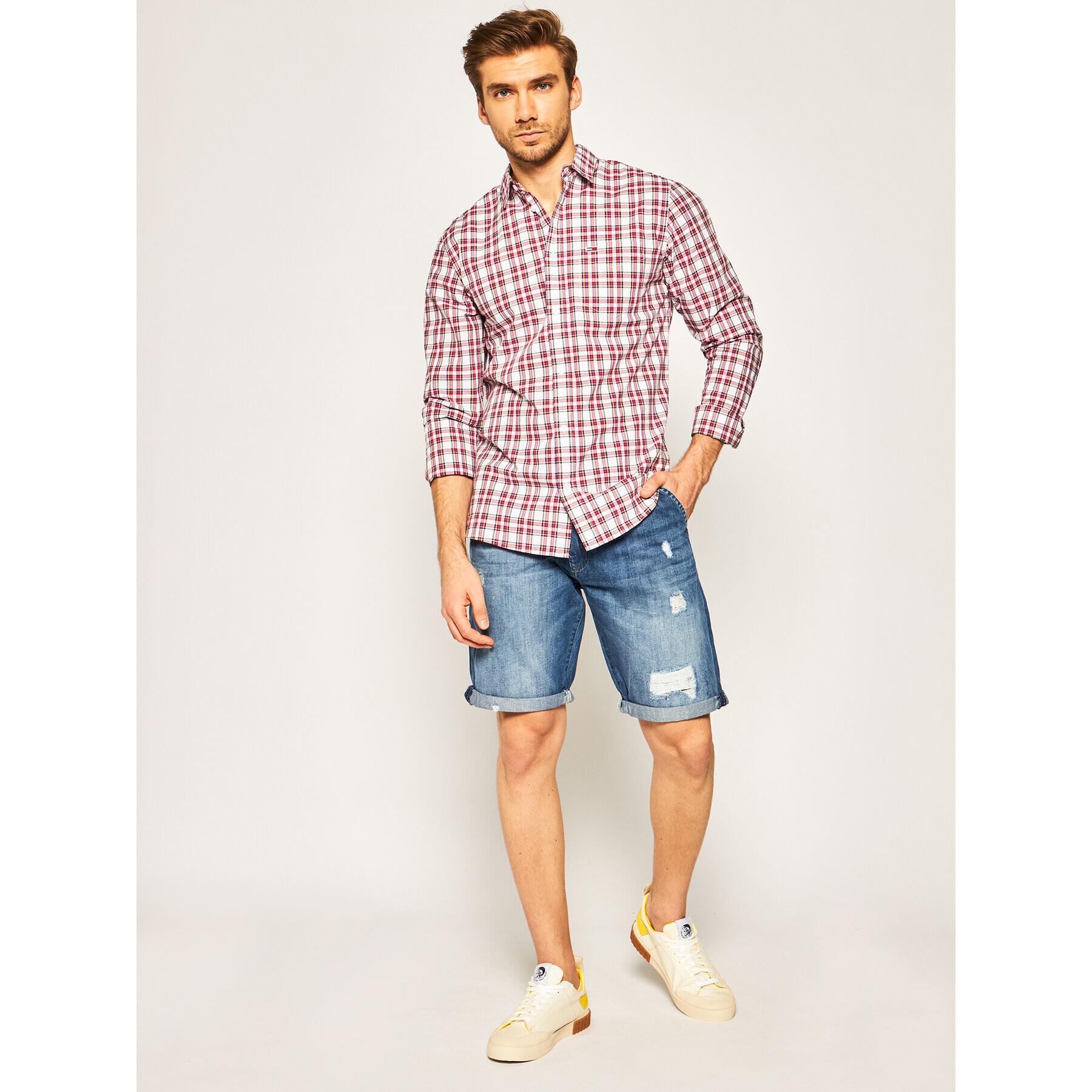 Pepe Jeans Jeans kratke hlače Callen PM800771 Modra Relaxed Fit - Pepit.si