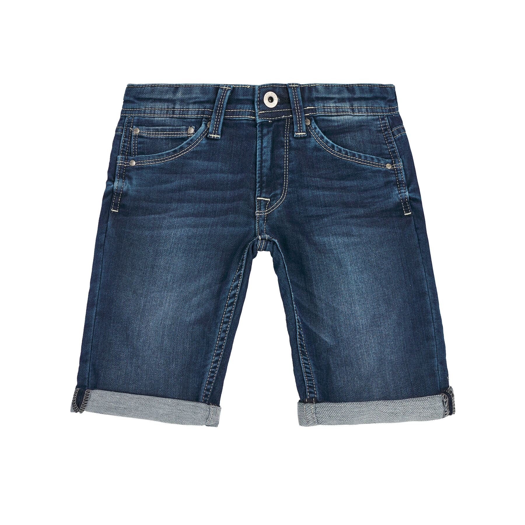 Pepe Jeans Jeans kratke hlače Cashed PB800333 Mornarsko modra Regular Fit - Pepit.si