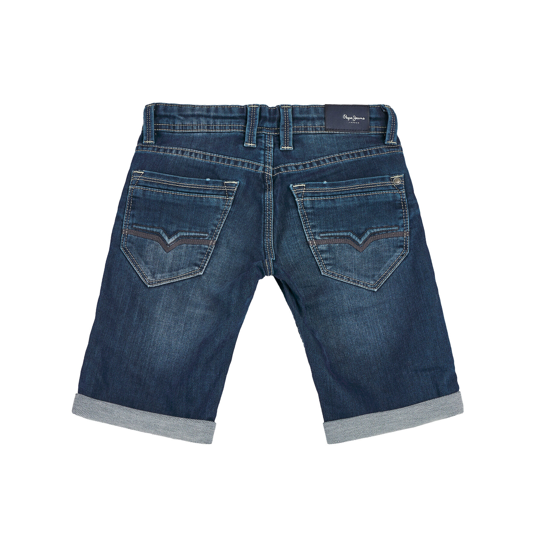 Pepe Jeans Jeans kratke hlače Cashed PB800333 Mornarsko modra Regular Fit - Pepit.si