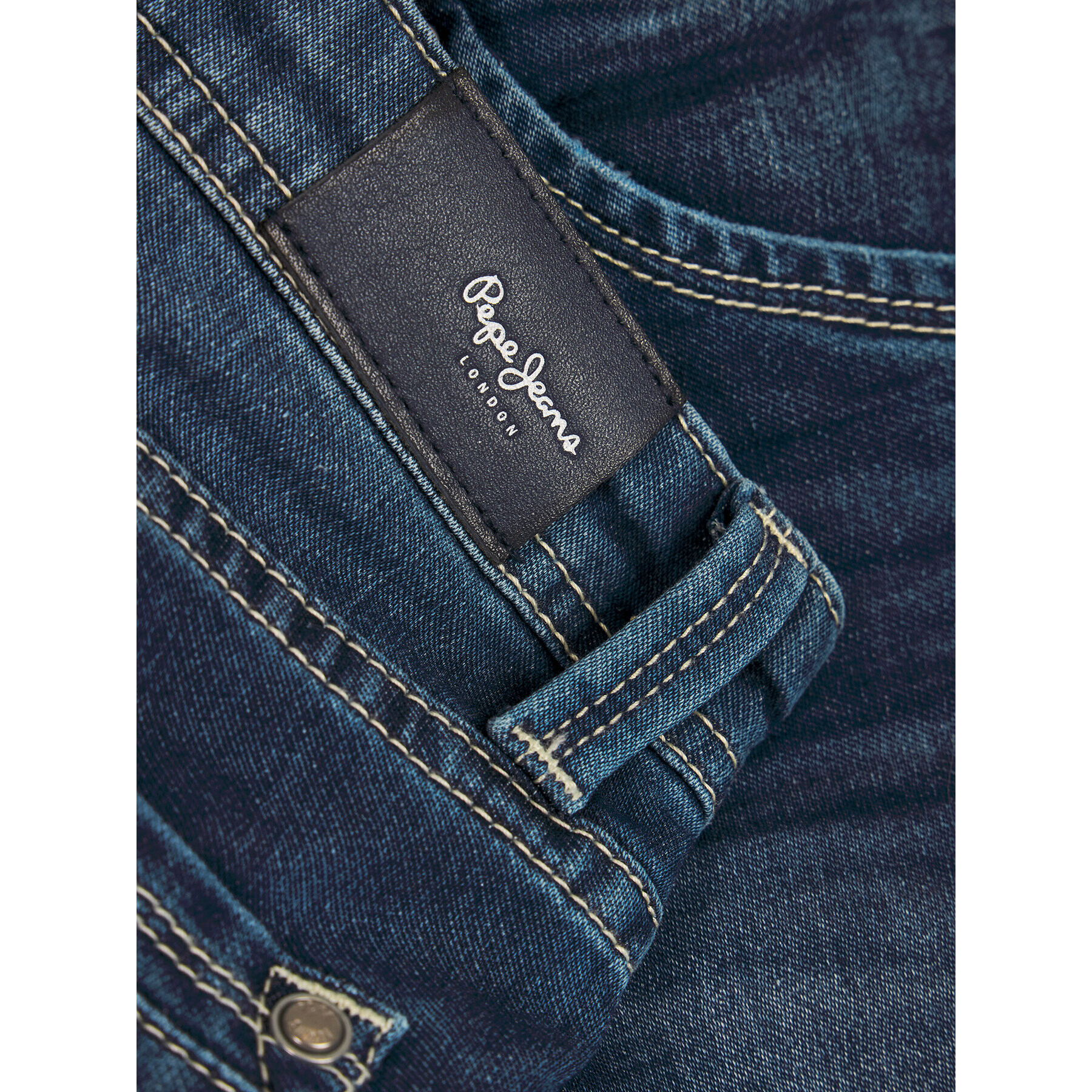 Pepe Jeans Jeans kratke hlače Cashed PB800333 Mornarsko modra Regular Fit - Pepit.si