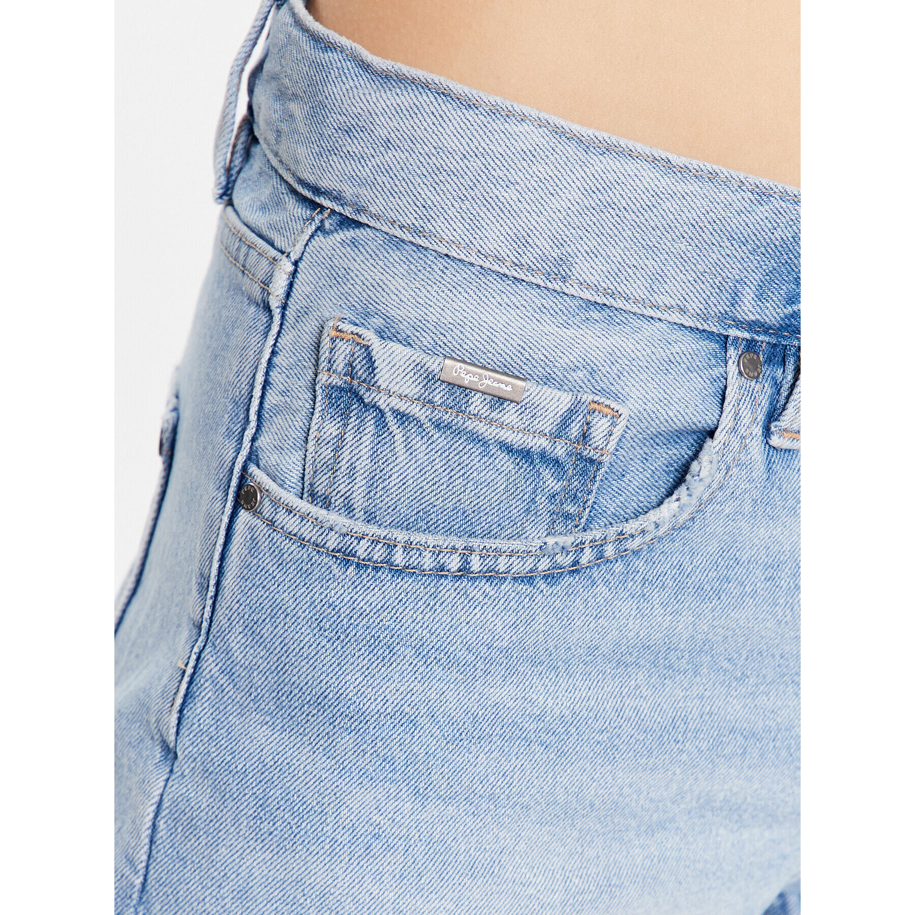 Pepe Jeans Jeans kratke hlače Mable Short PL800997PE7 Modra Regular Fit - Pepit.si