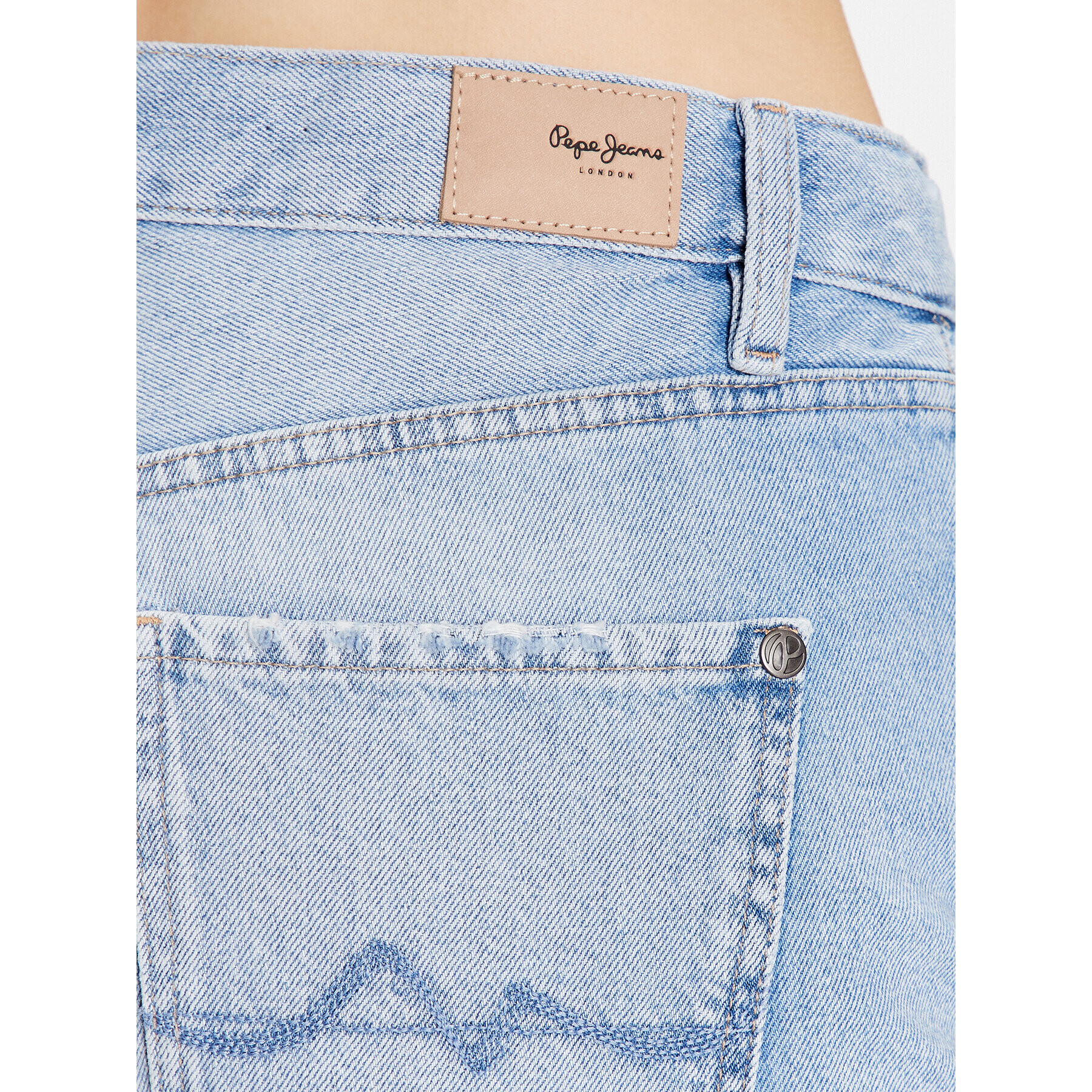 Pepe Jeans Jeans kratke hlače Mable Short PL800997PE7 Modra Regular Fit - Pepit.si