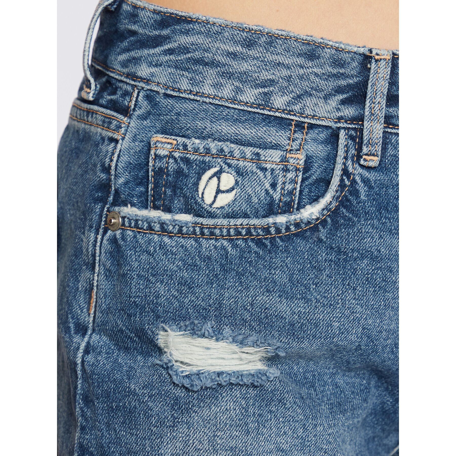 Pepe Jeans Jeans kratke hlače Marly PL801009 Modra Regular Fit - Pepit.si